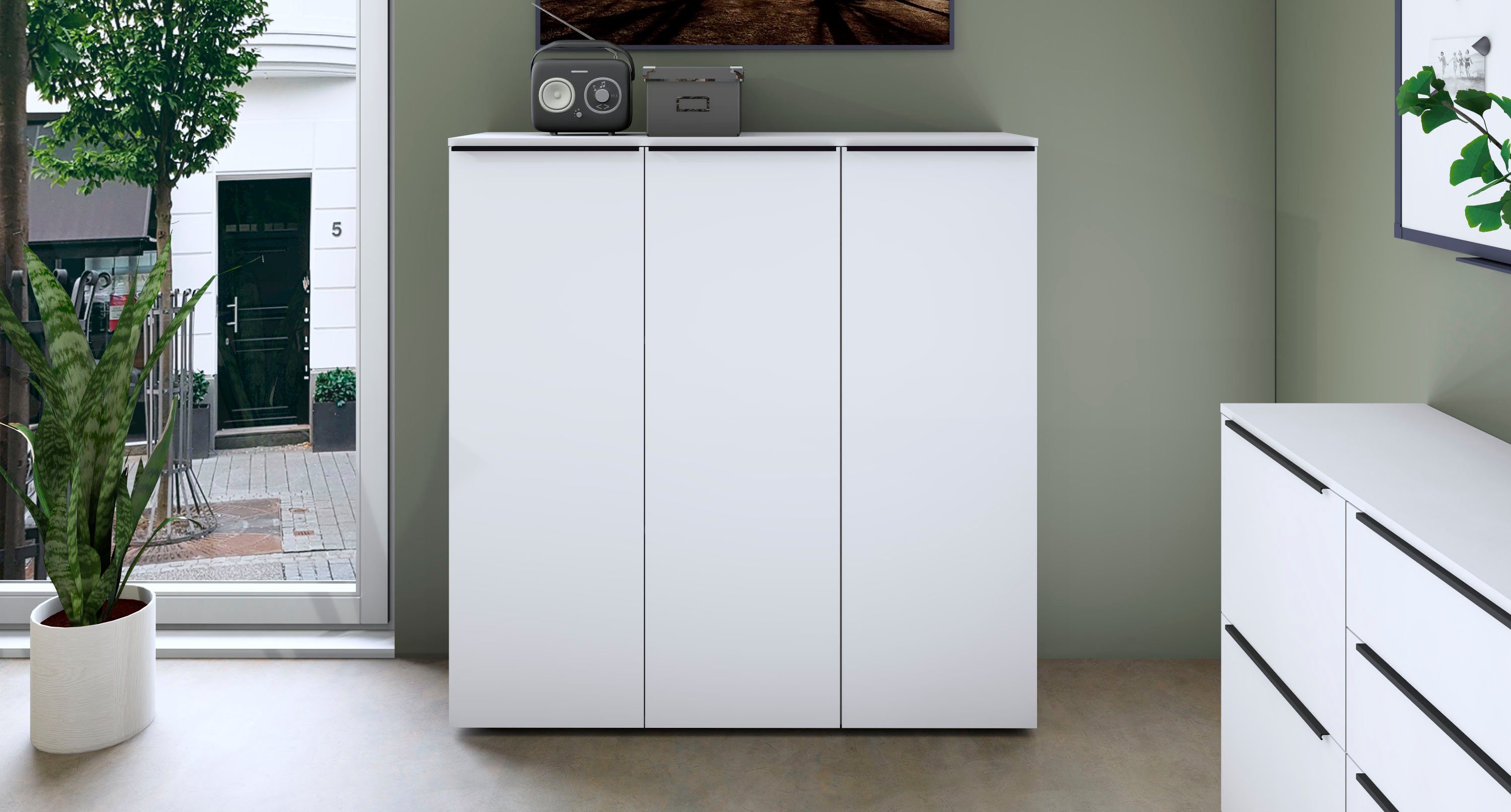 borchardt Möbel Aktenschrank Tom Breite 114 cm, Mehrzweckschrank – Bild 3 von 5