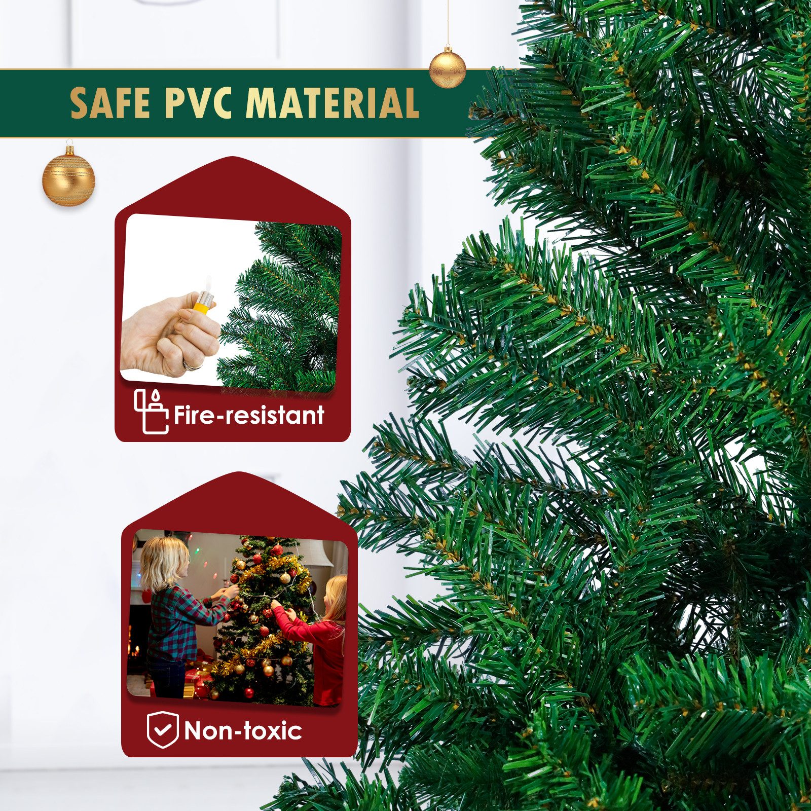 CCLIFE LED Baum Led Lichterbaum Künstlicher Weihnachtsbaum Innen Lichterdeko