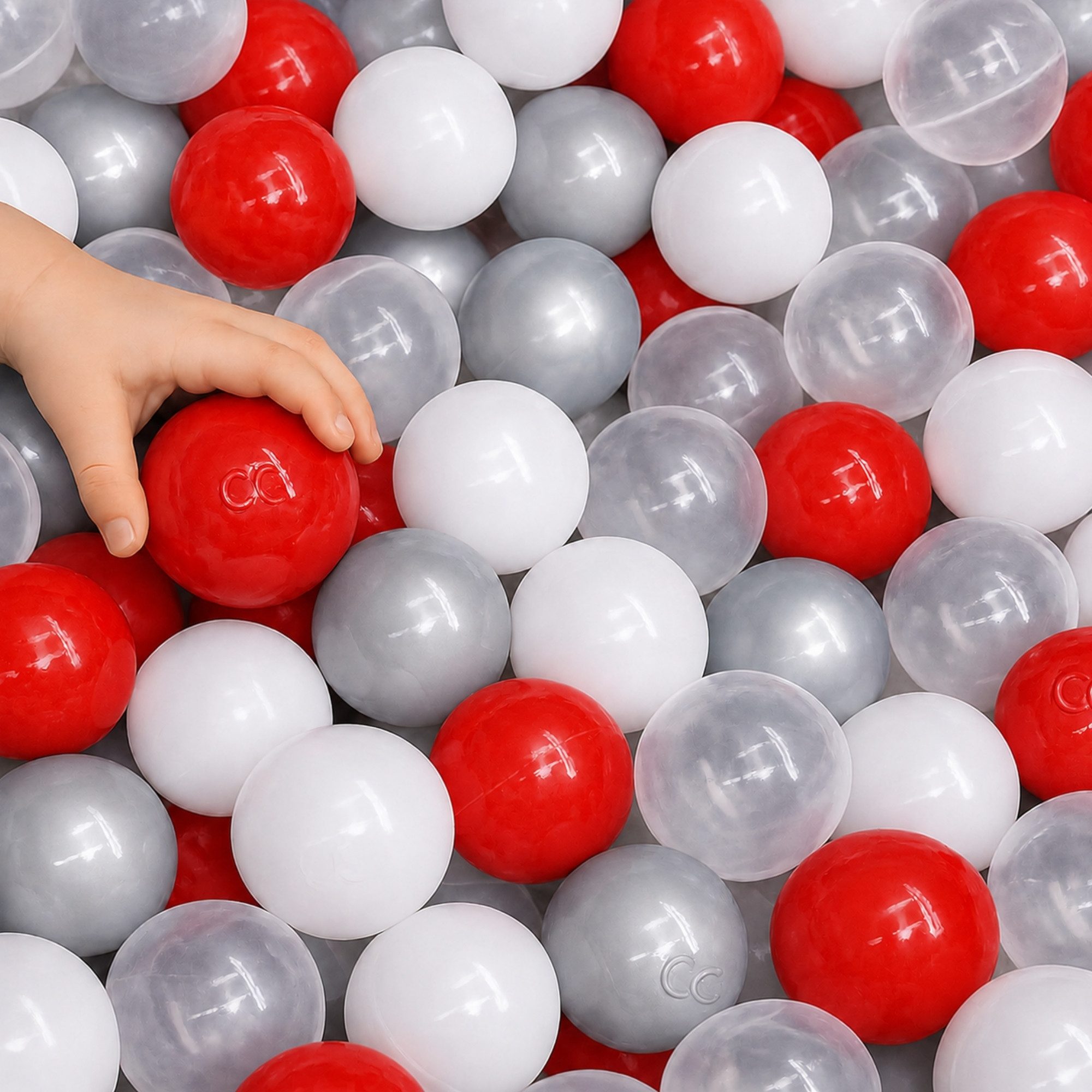 Bällebad-Bälle Baby - 200 Bunte Bälle fürs Bällebad - Geprüfte Spielbälle für Kinder