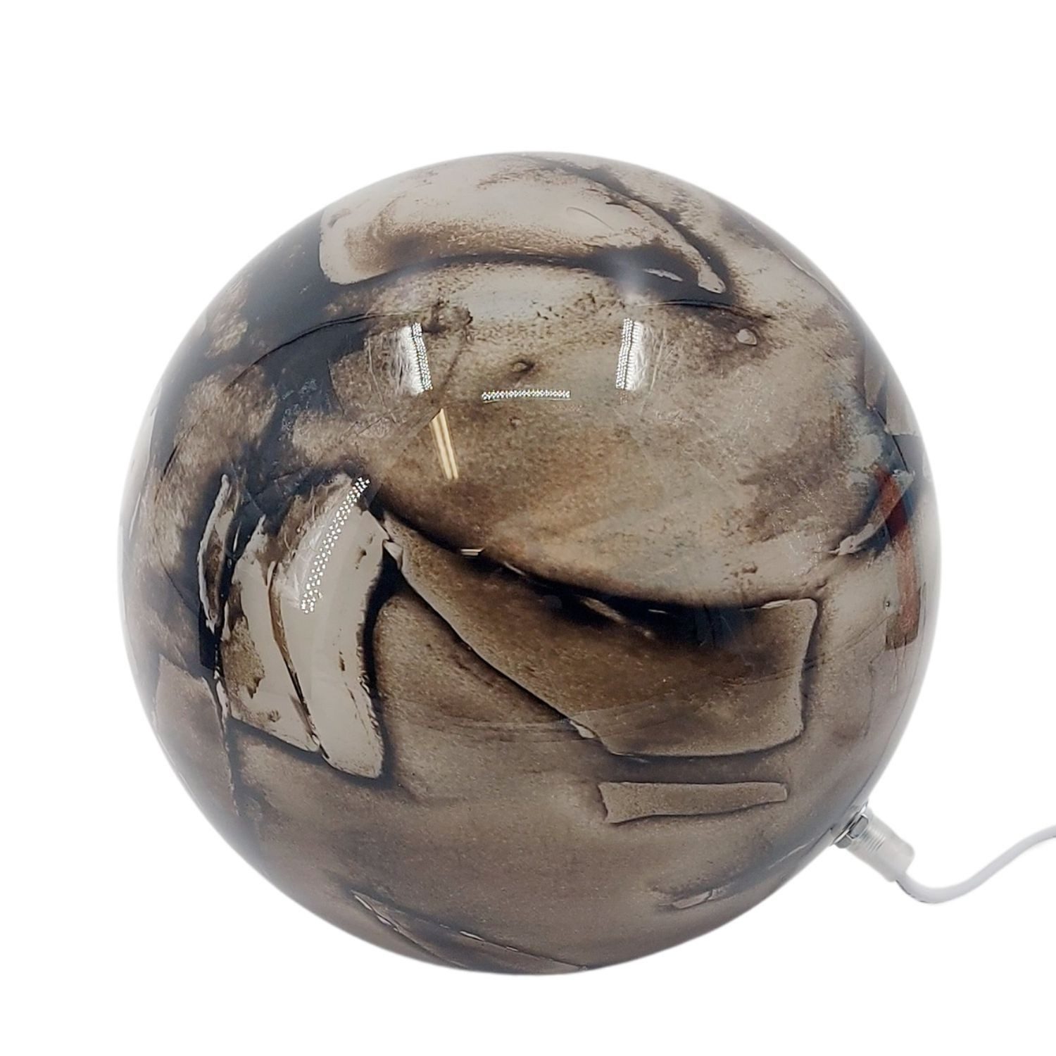 formano Tischleuchte MARMOR, nicht enthalten, mit Schalter, Braun, Marmor, H: cm