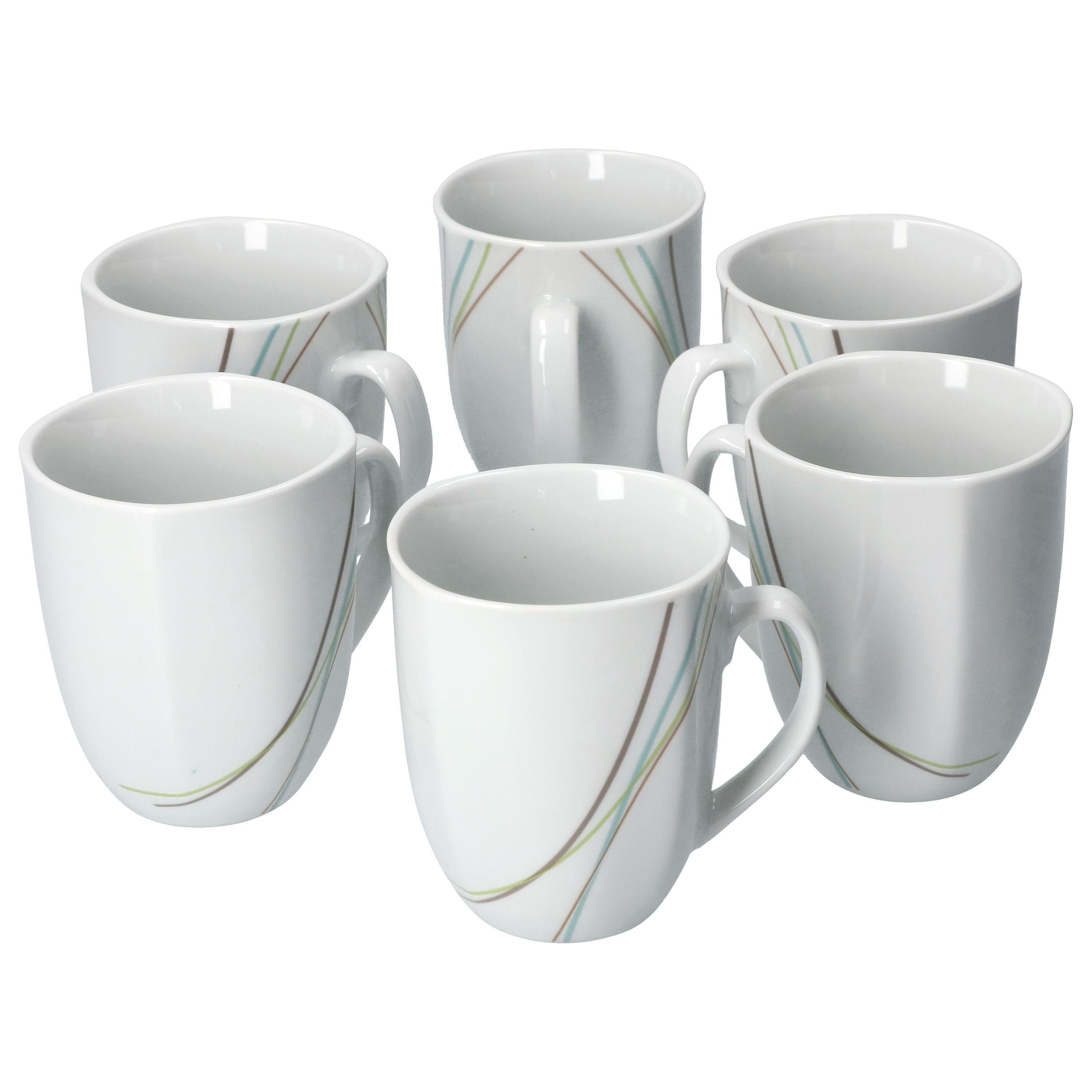 van Well Becher 6er Set Kaffeebecher Aliha 33cl
