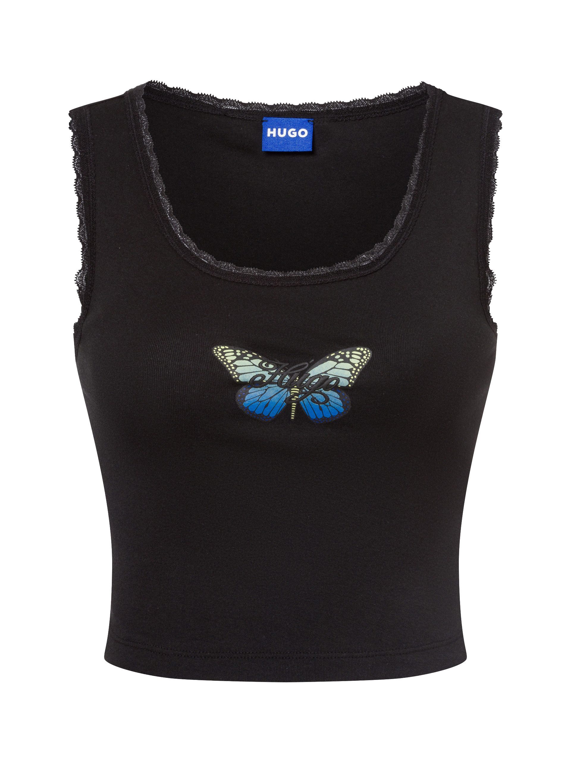 HUGO Blue Crop-Top Delarina_B günstig online kaufen