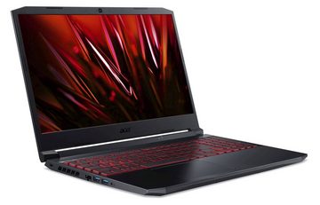 Acer Nitro 5 Gaming, AN515-57, Schwarz Notebook (39.6 cm/15.6 Zoll, Intel Core™ i5 i5-11400H, GeForce RTX™ 3050Ti, 512 GB SSD)