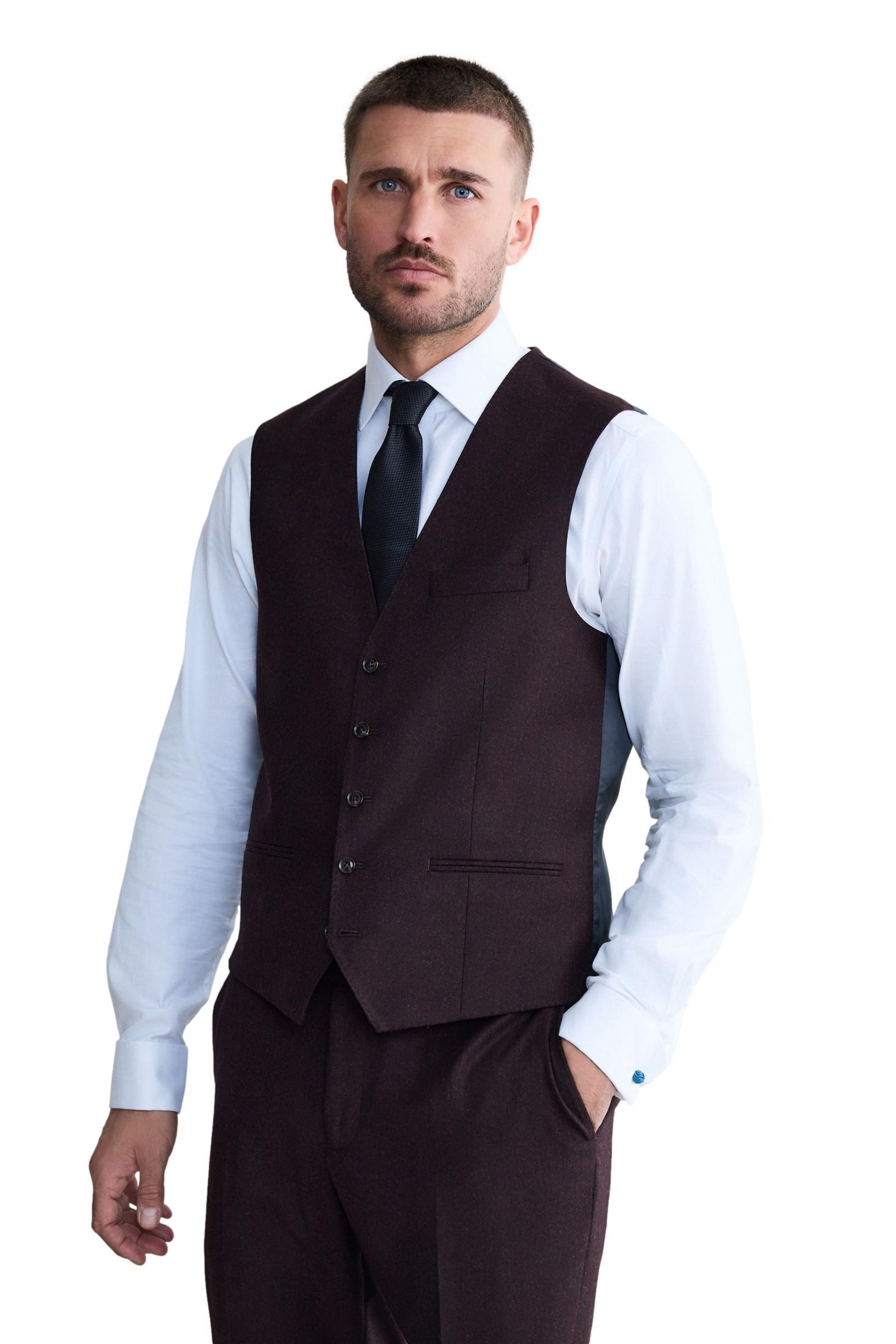 Next Anzugweste Signature Zignone Flanellanzug: Weste günstig online kaufen