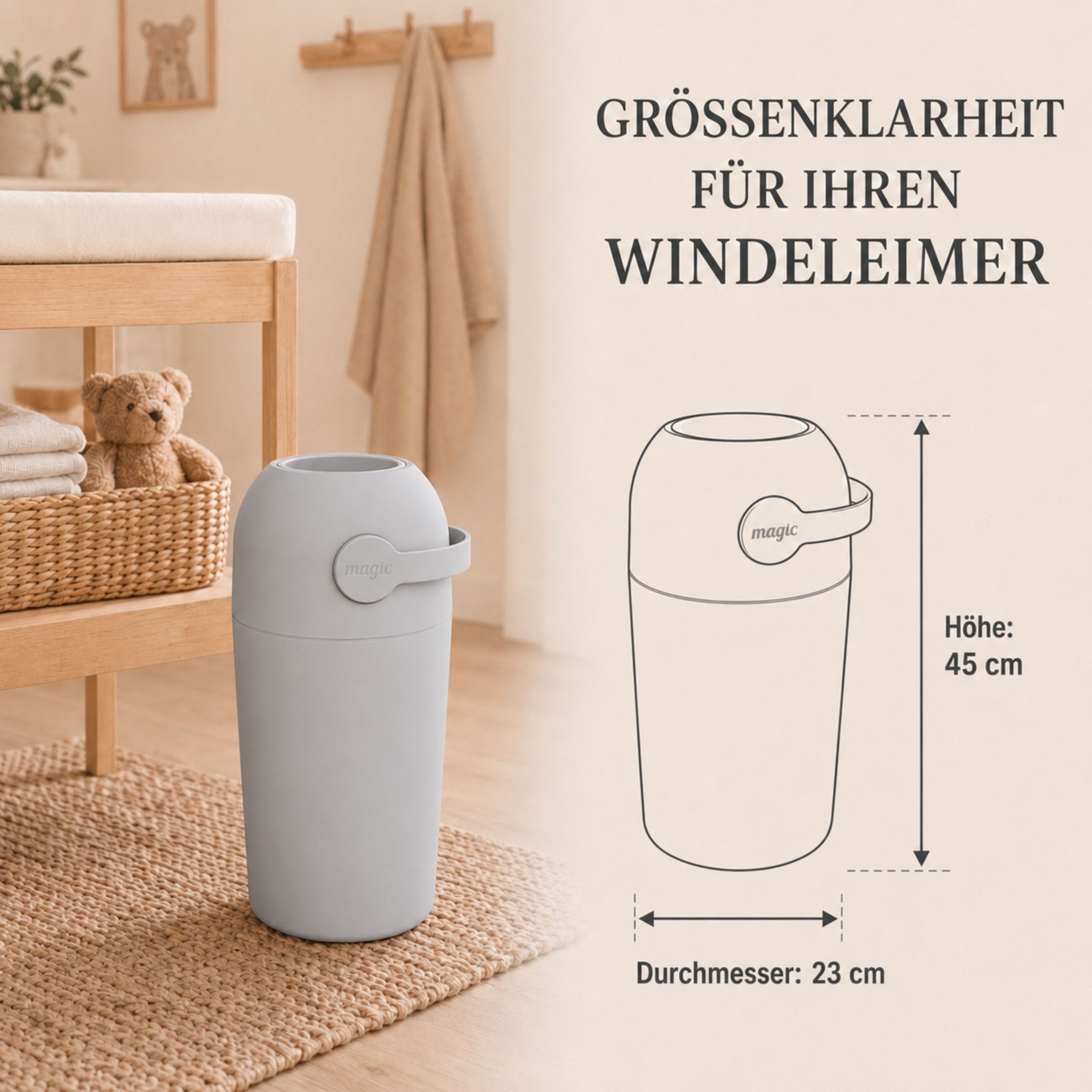Kinderhaus Blaubaer Windeleimer Magic Majestic Windeleimer TOP