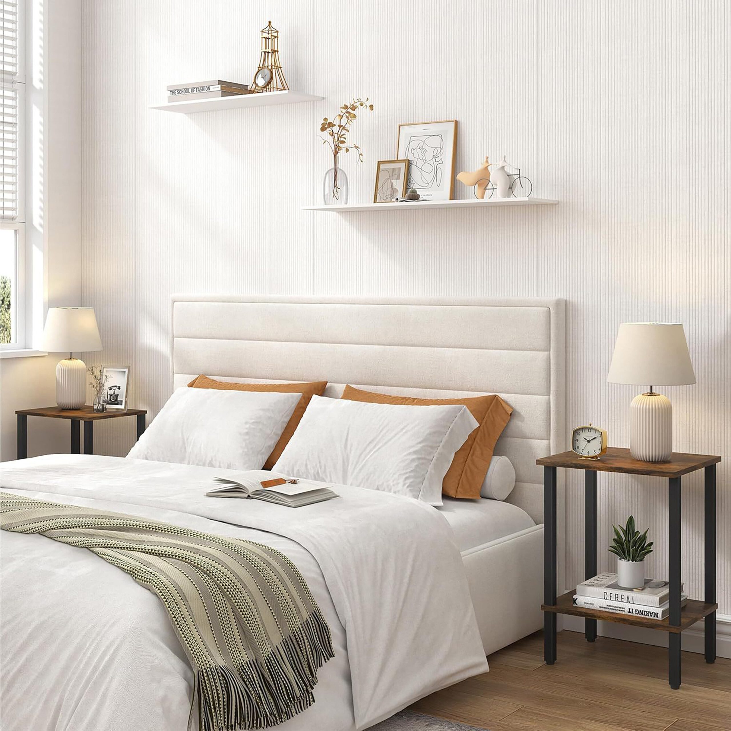 relaxdays Beistelltisch Industrial 2 Ebene