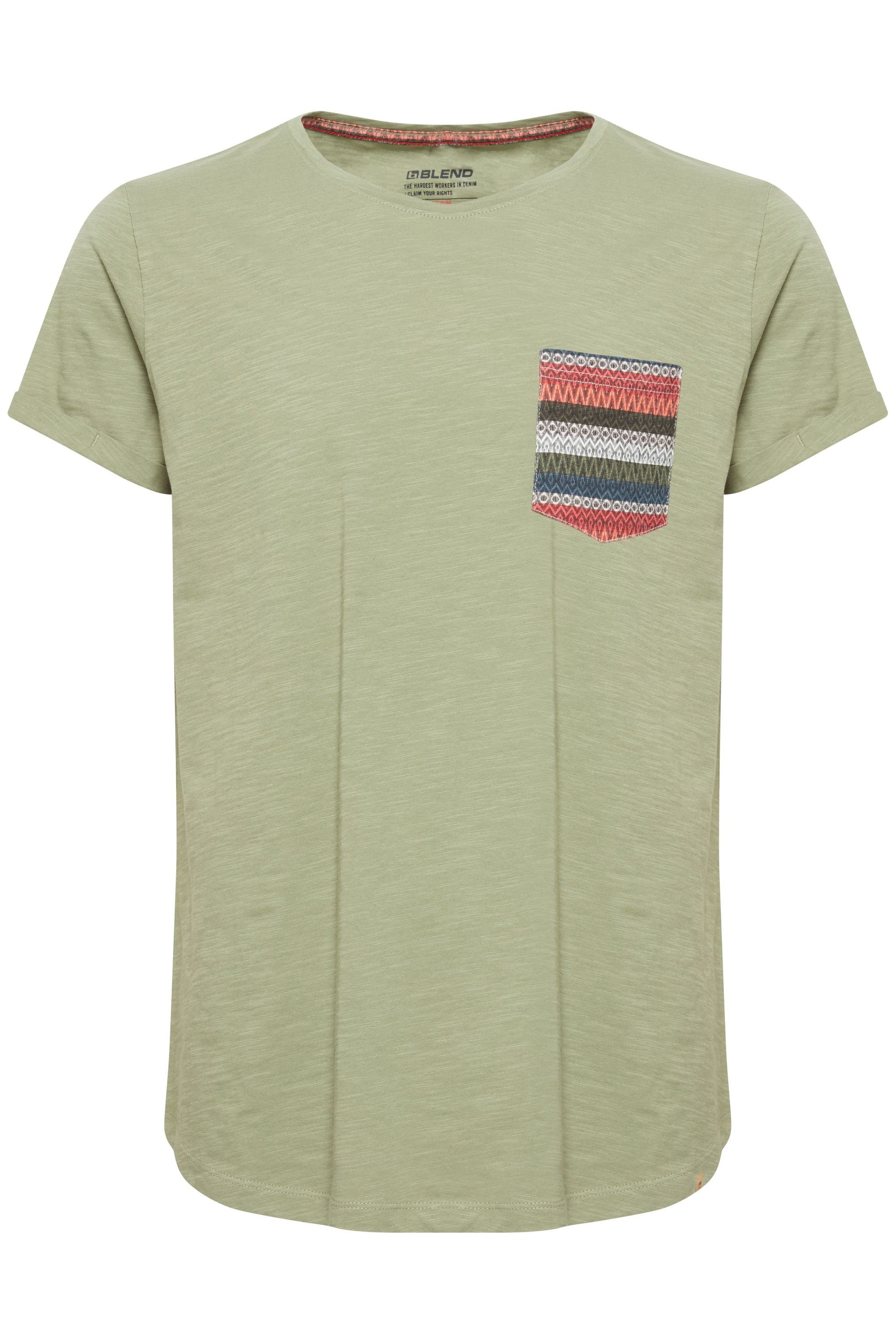 Blend T-Shirt BHElandro (1-tlg) Klassisches T-Shirt mit Rundhalsausschnitt