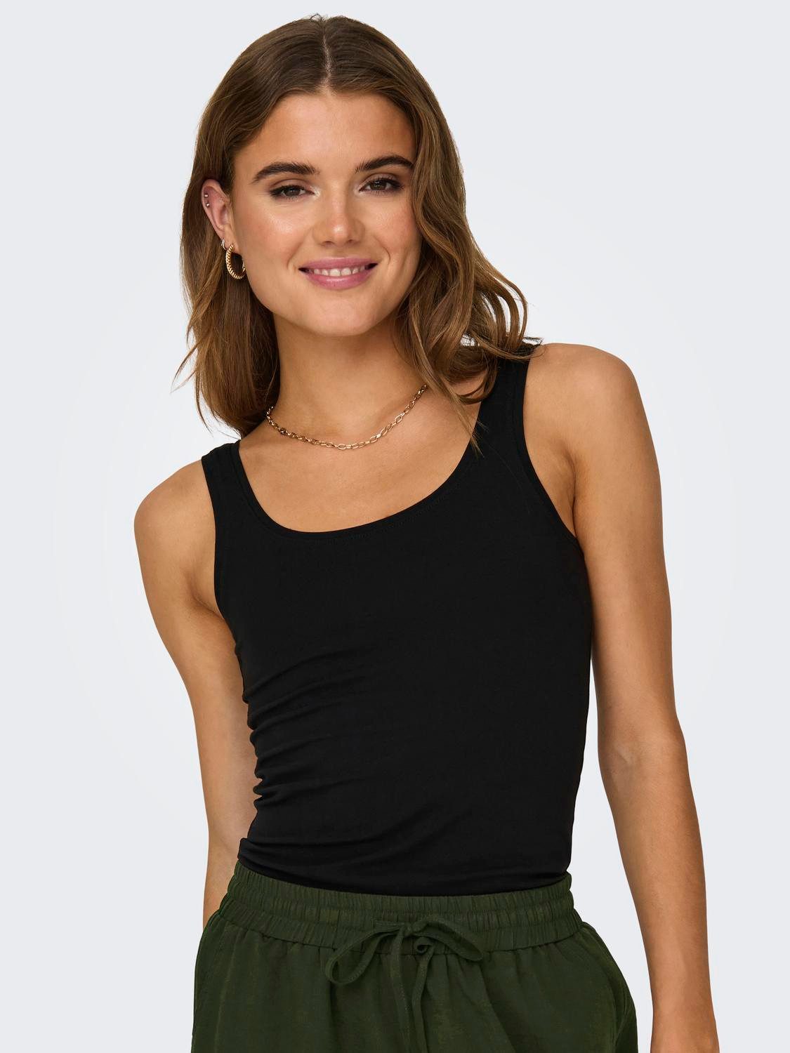 ONLY Tanktop ONLLIVE – Slim-Fit Tanktops mit Stretch für optimalen Sitz (Pa günstig online kaufen