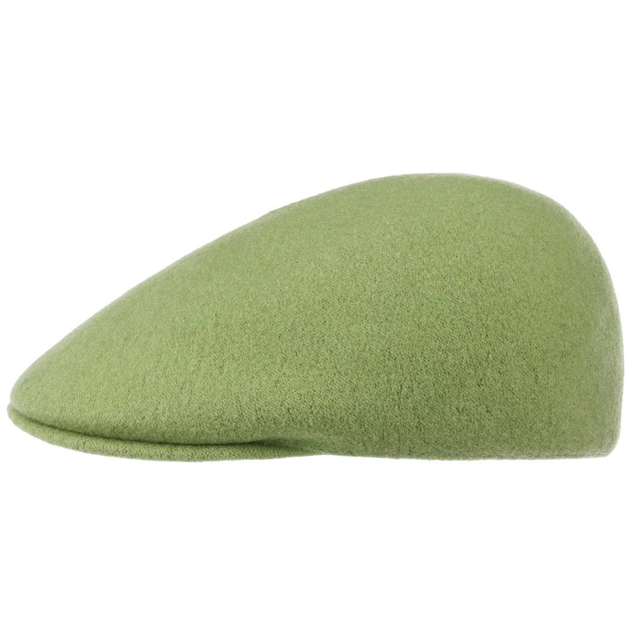 Flat grün Schirm Cap Schiebermütze Kangol mit (1-St)