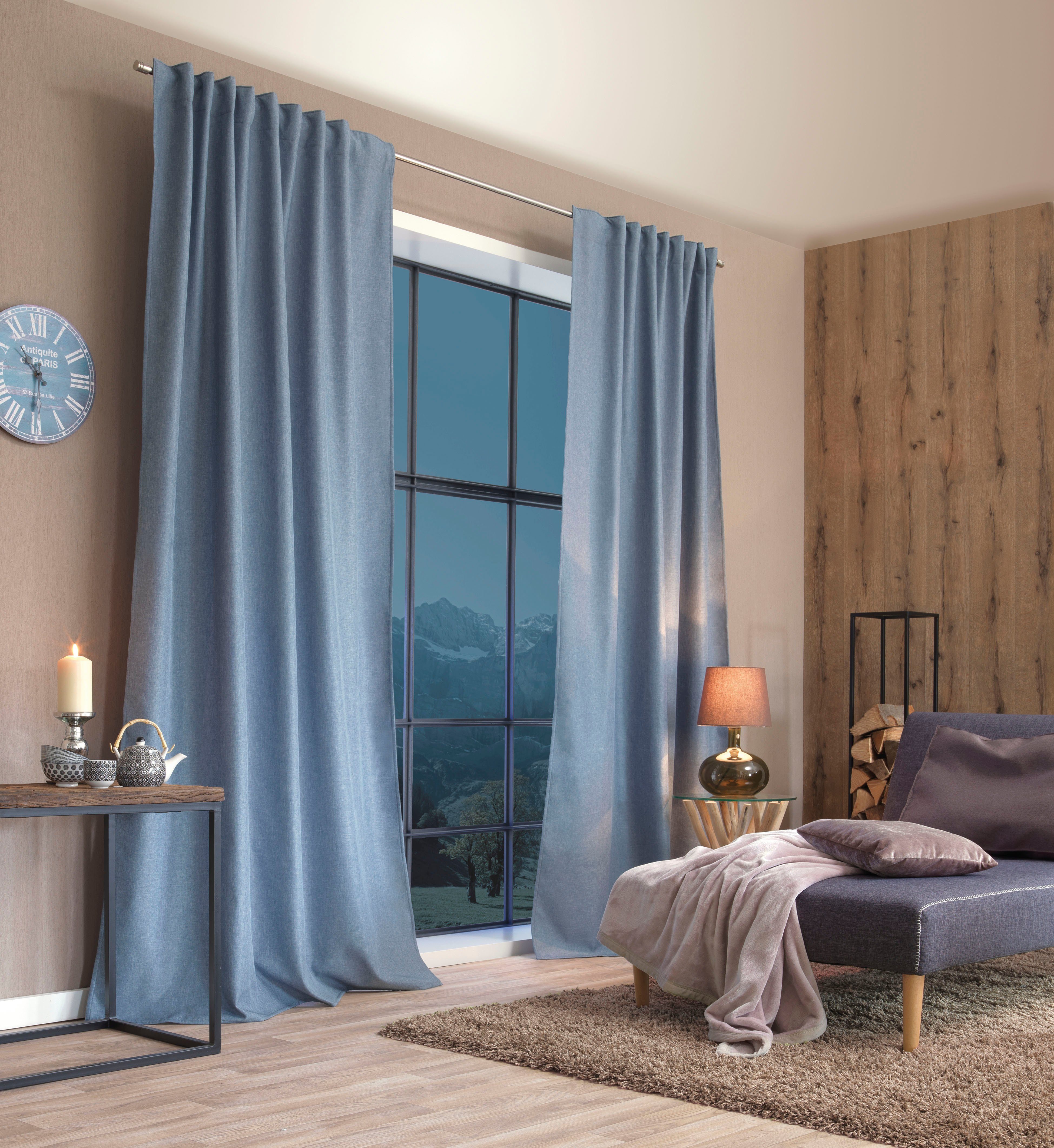 Home Basics Gardine ESKIMO (1 St), Multifunktionsband, blickdicht, Polyester, Thermostoff Uni ESKIMO