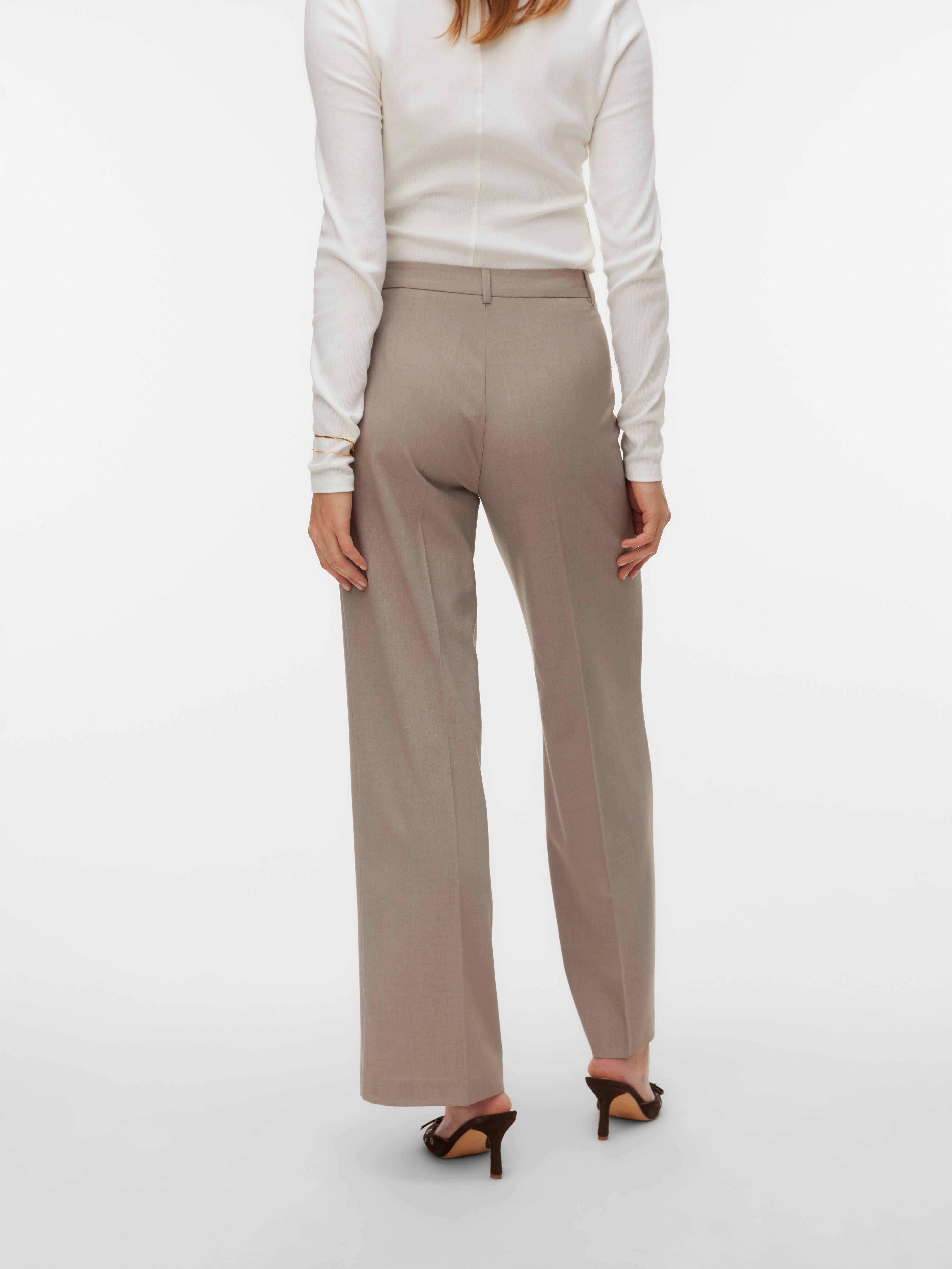 Vero Moda Anzughose VMTEXAS MW STRAIGHT PANT NOOS Materialmix