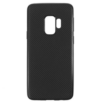 CoverKingz Handyhülle Hülle für Samsung Galaxy S9 Handyhülle Cover Schutzhülle Soft Case, Carbon Look Brushed Design