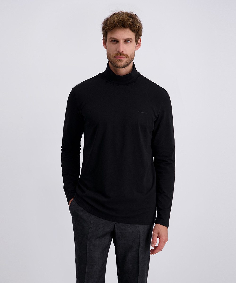 Pierre Cardin Rollkragenshirt unifarben, Baumwolle mit Stretch