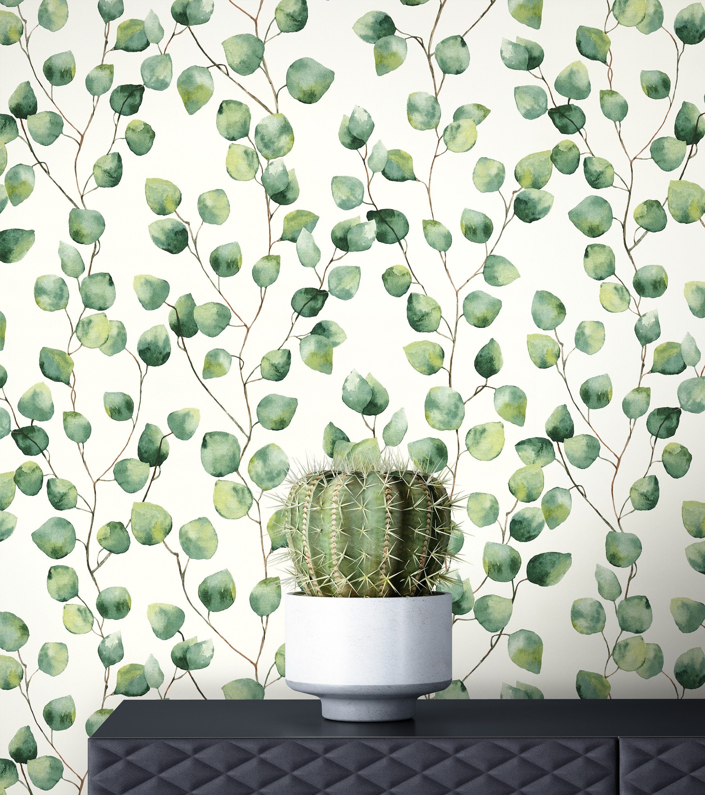 Newroom Vliestapete, Grün Tapete Floral Dschungel günstig online kaufen