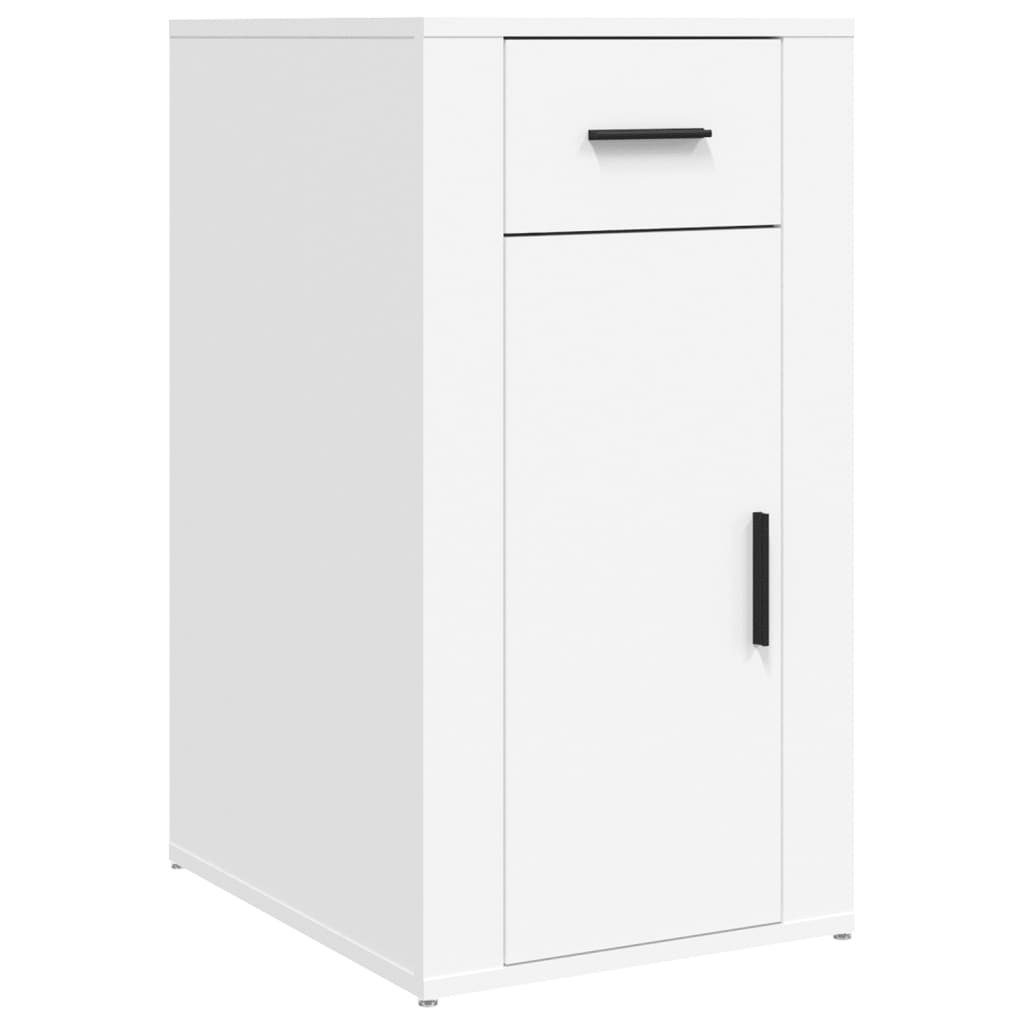 Holzwerkstoff cm vidaXL Büroschrank (1-St) Kleiderschrank Weiß 40x49x75