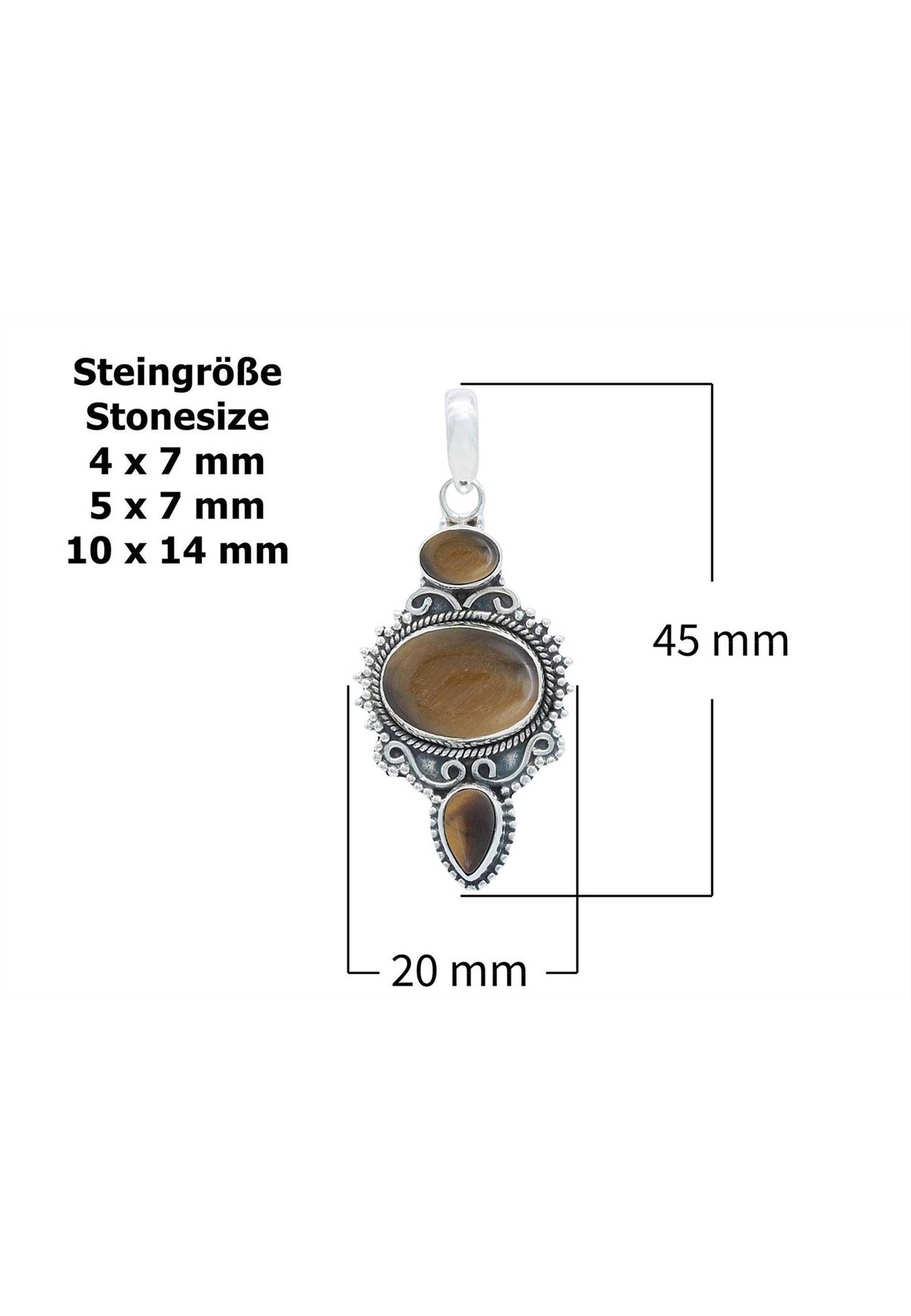 SilbermitTürkis 925er mantraroma Anhänger mit Kette