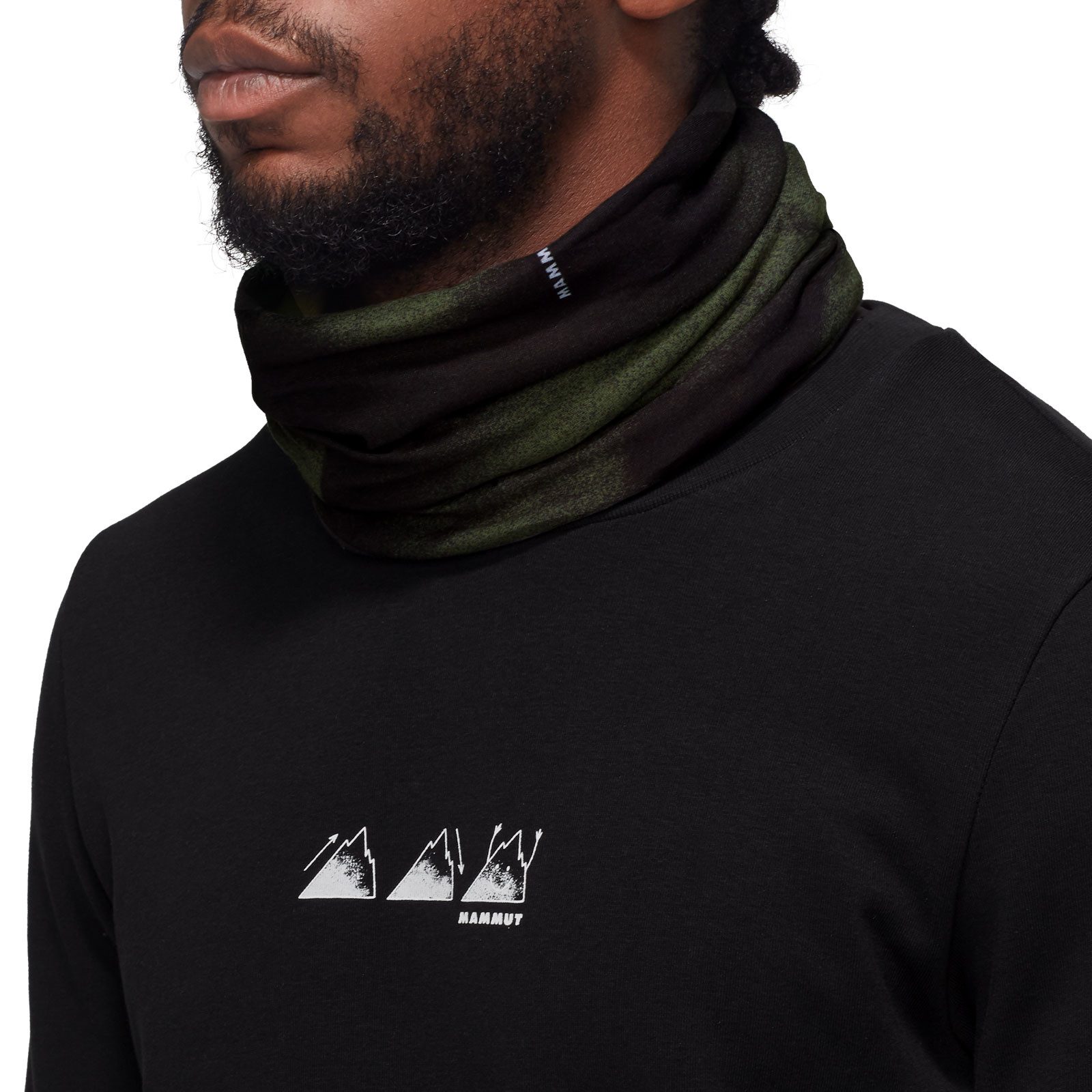 Mammut Loop Fleece Neck Gaiter, mit Farbakzenten, Logo