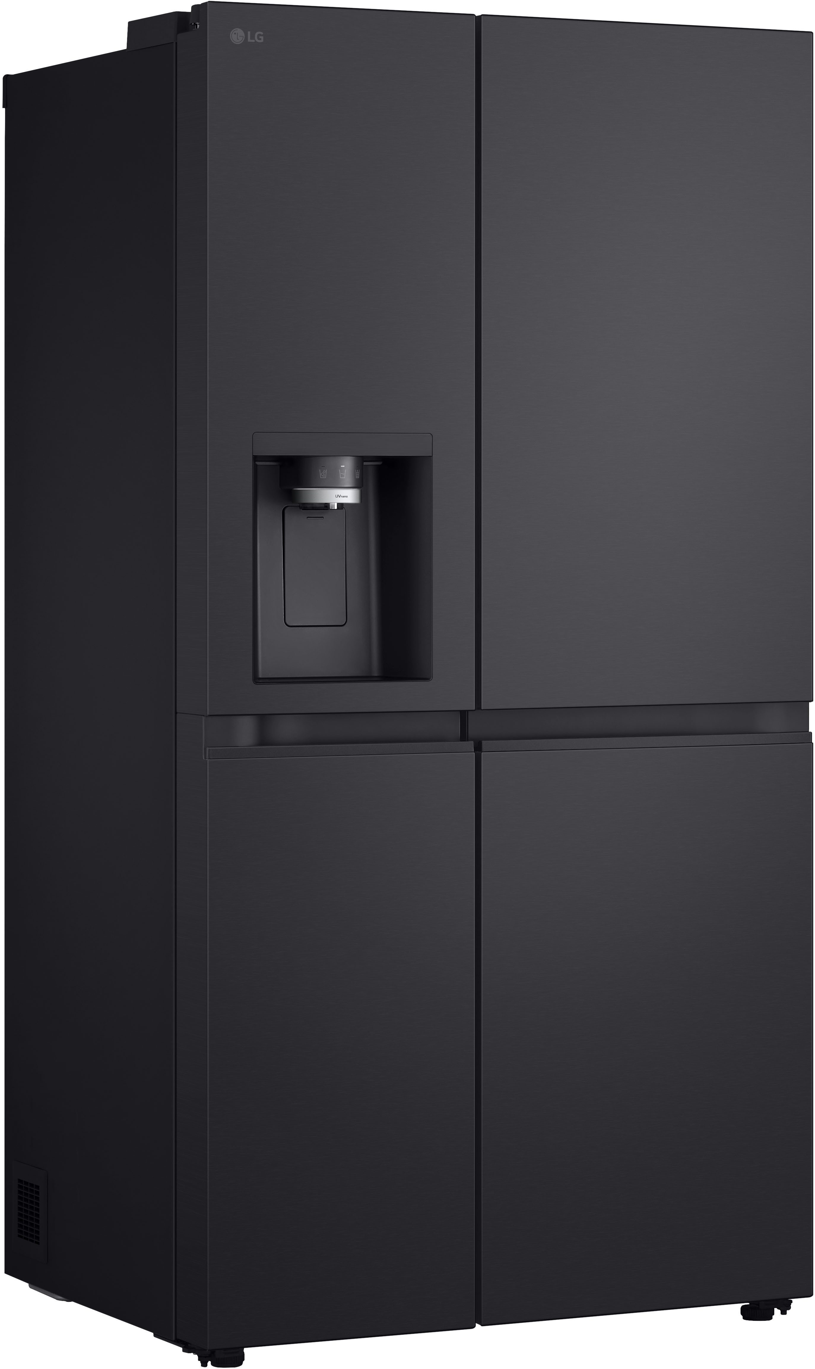 Valentinstagsgeschenk LG Side-by-Side L-Serie GSLE91EVAB, 179 cm hoch, 91,3 cm breit, Eis-, Crushed Ice- und Wasserspender, Total No Frost, schwarz