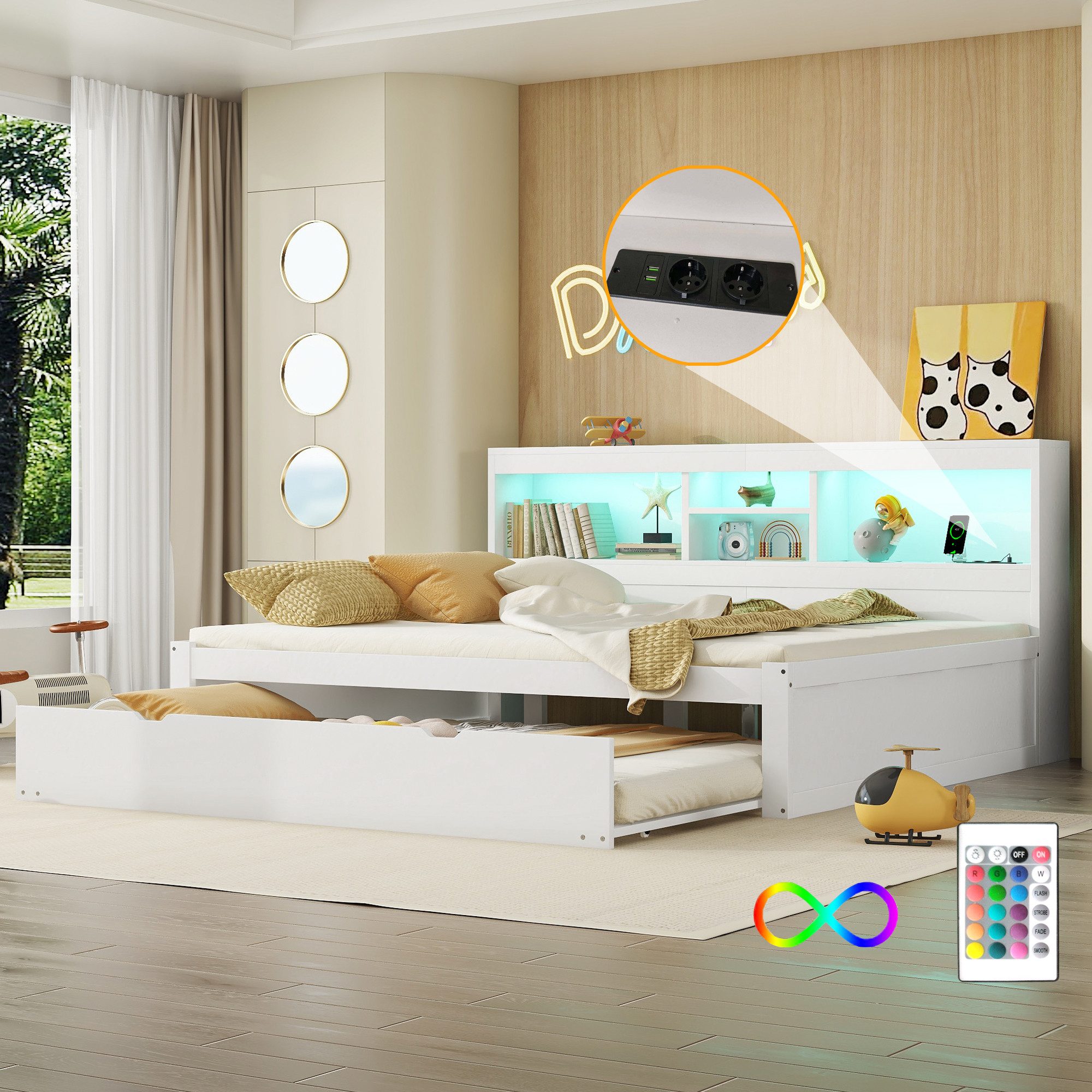 STILVORA Daybett Schlafsofa 140×200 Tagesbett mit günstig online kaufen