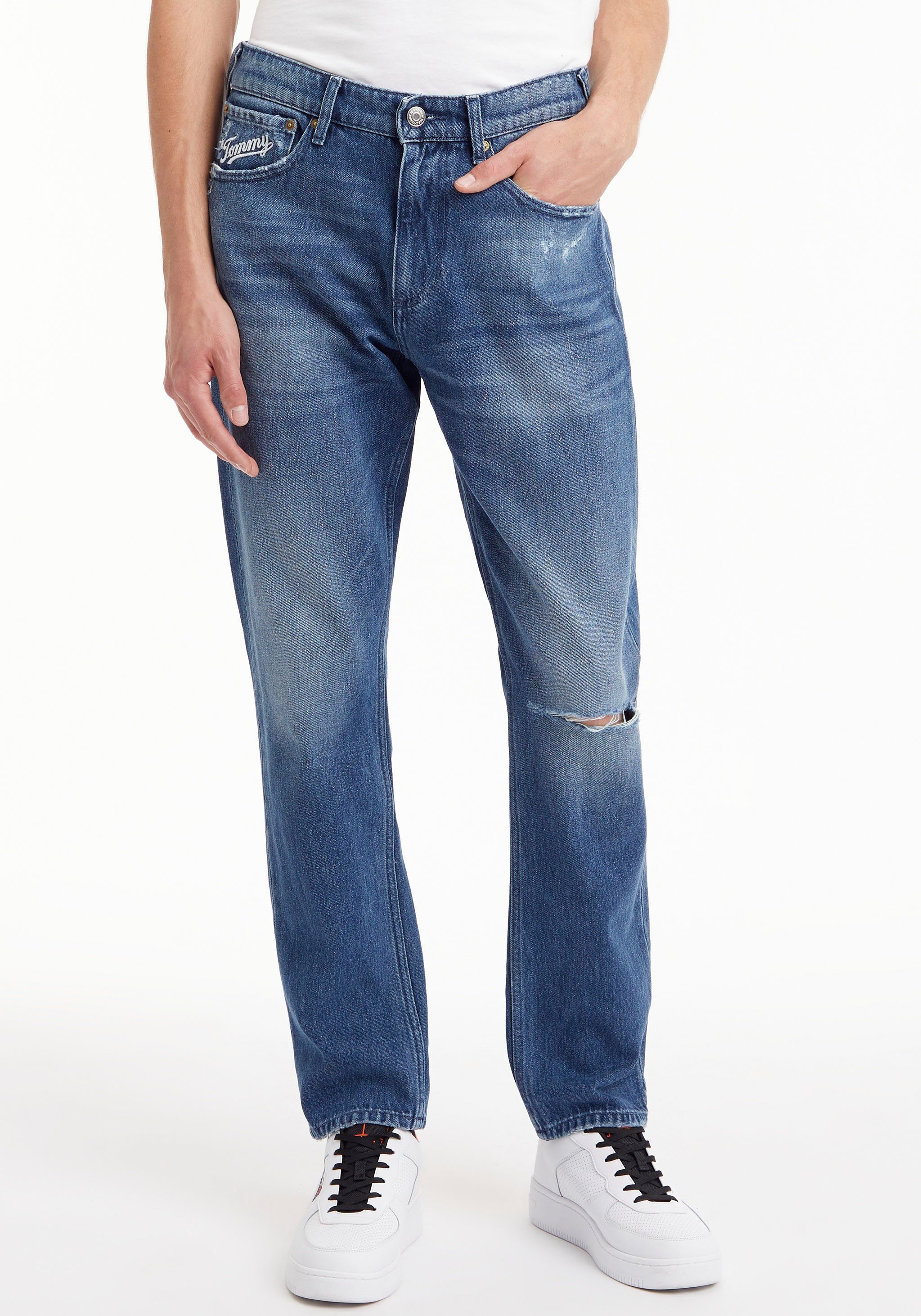 Tommy Tommy Nieten mit SCANTON Y Slim-fit-Jeans & Knopf SLIM Jeans Jeans