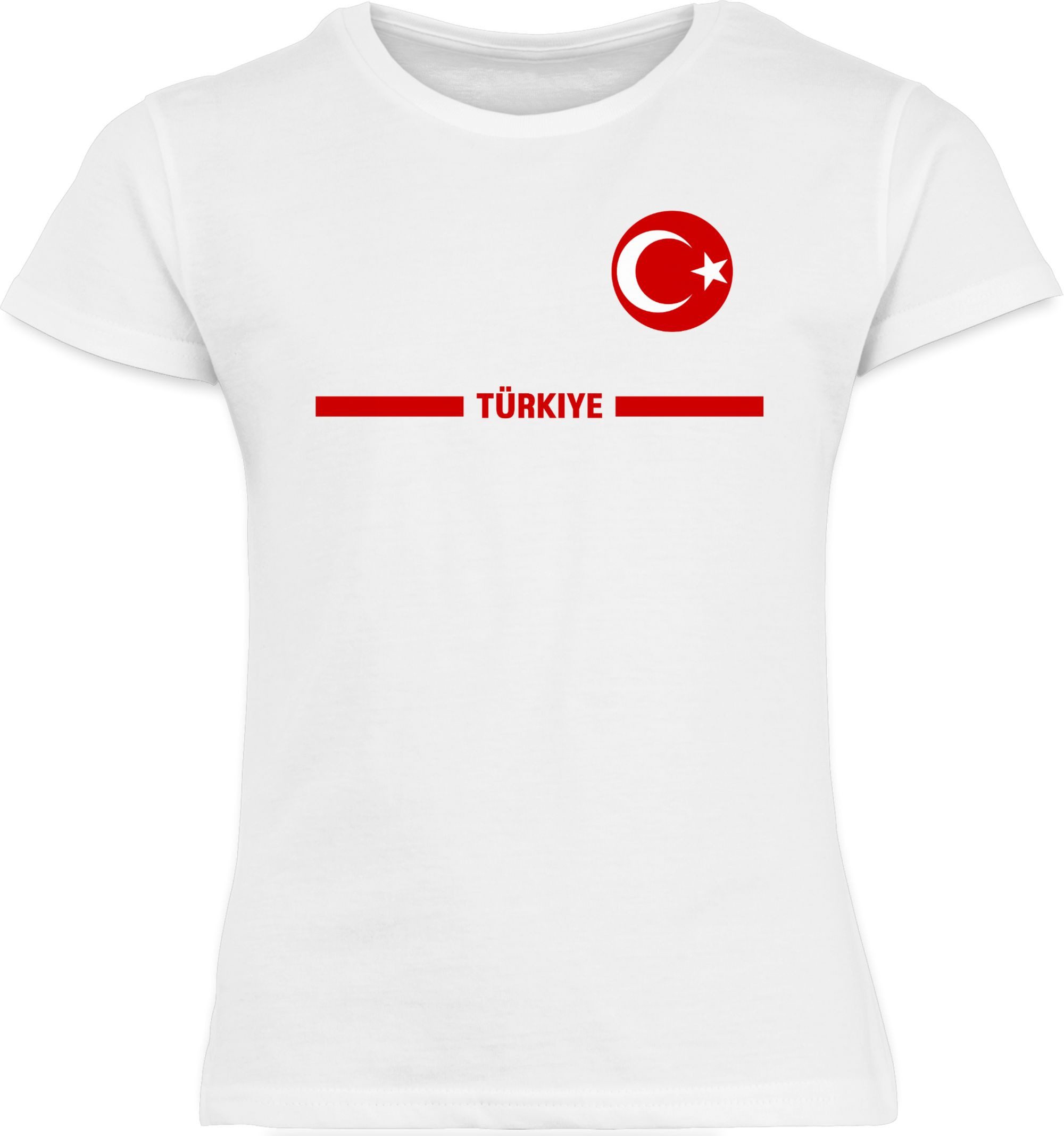Shirtracer T-Shirt Türkei Trikot Wappen, Türkiye mit Stolz, Türkisches Fan-Motiv 2026 Fussball WM Fanartikel