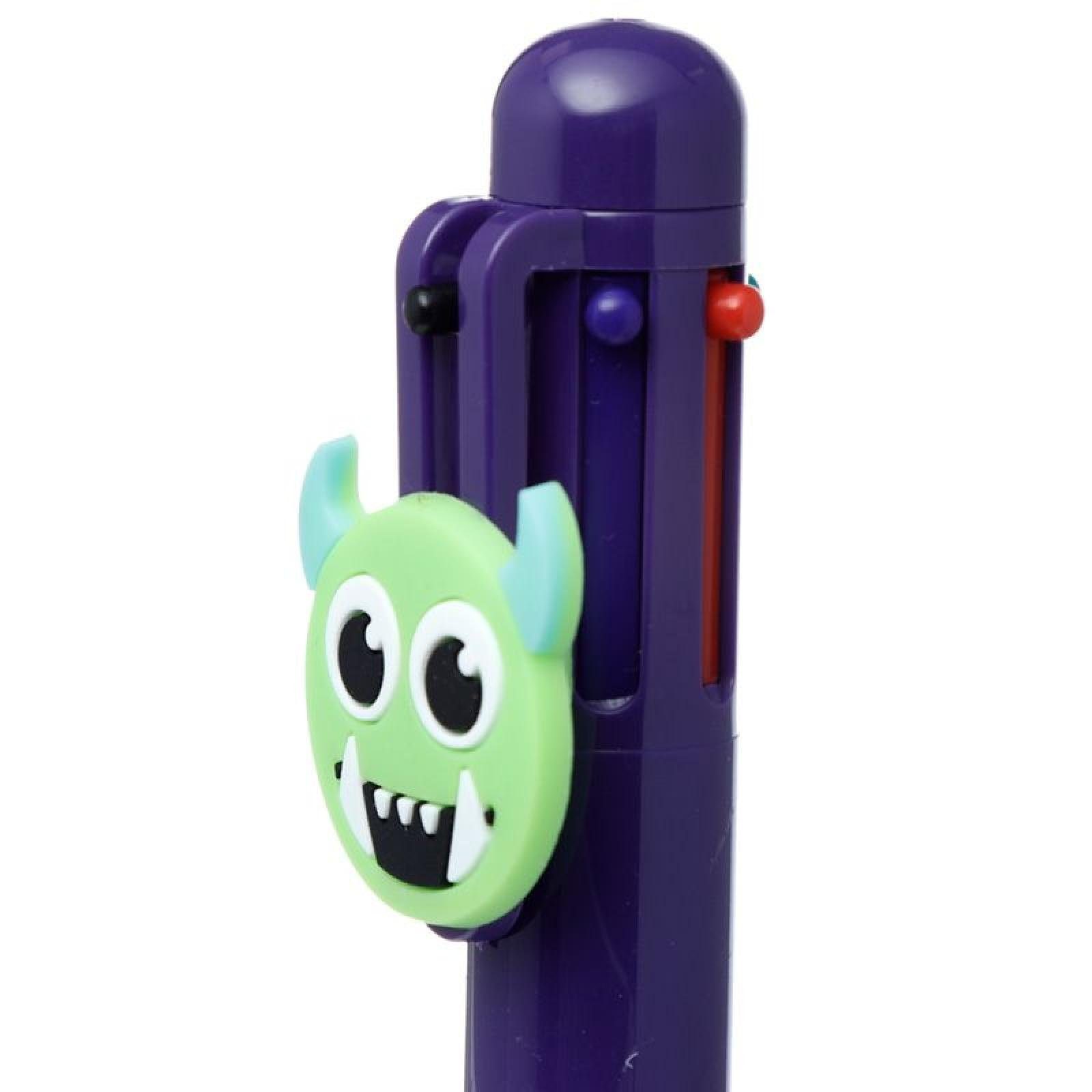 Farben) Monster S mit Topper Charm Mehrfarbiger Puckator (pro Kugelschreiber (6 Stift Monstarz