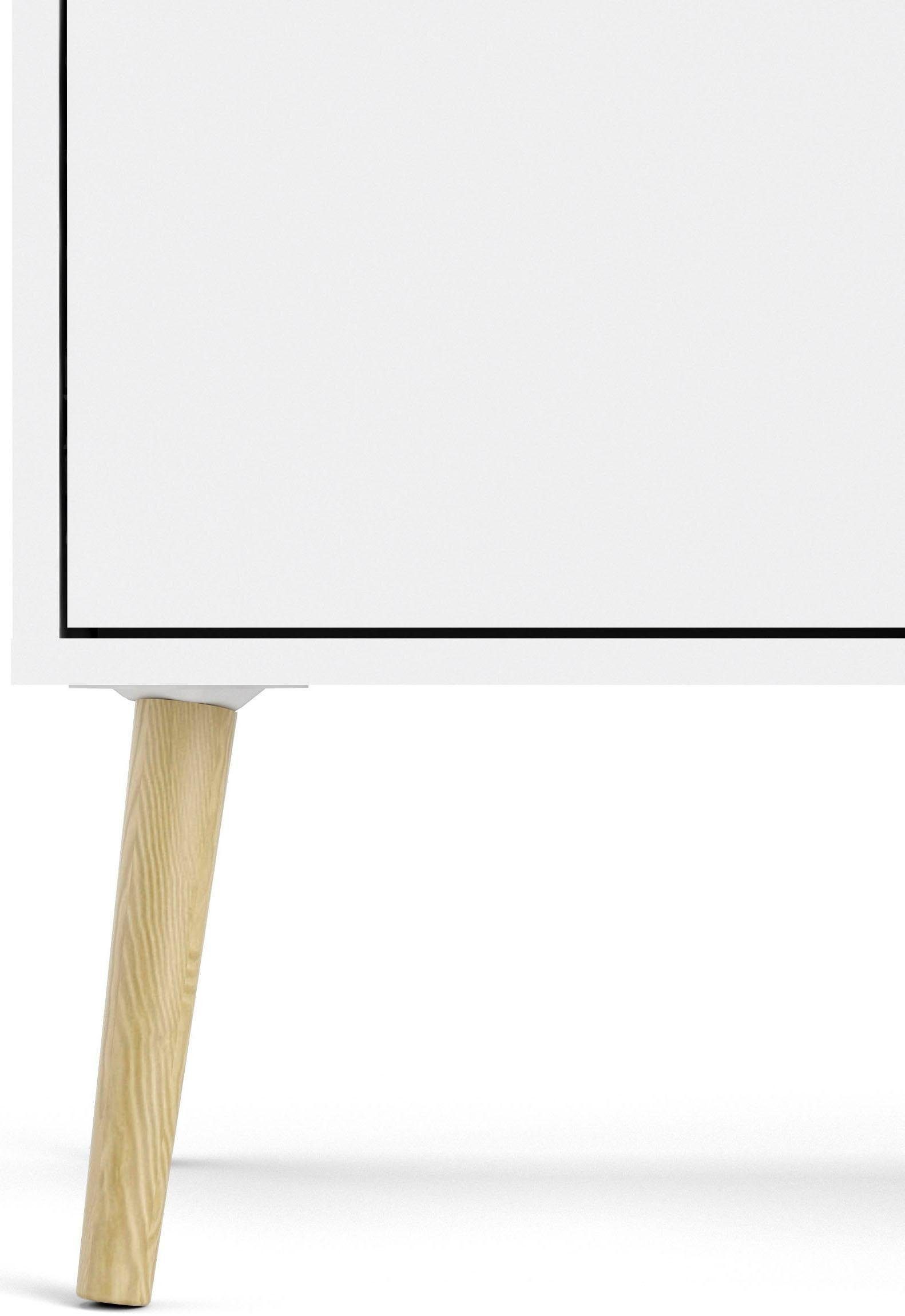 andas Sideboard Oslo Aufbewahrung, Schubladenschrank, Kommode mit 2 Türen, 3 Schubladen, Breite 147 cm, Höhe 81 cm