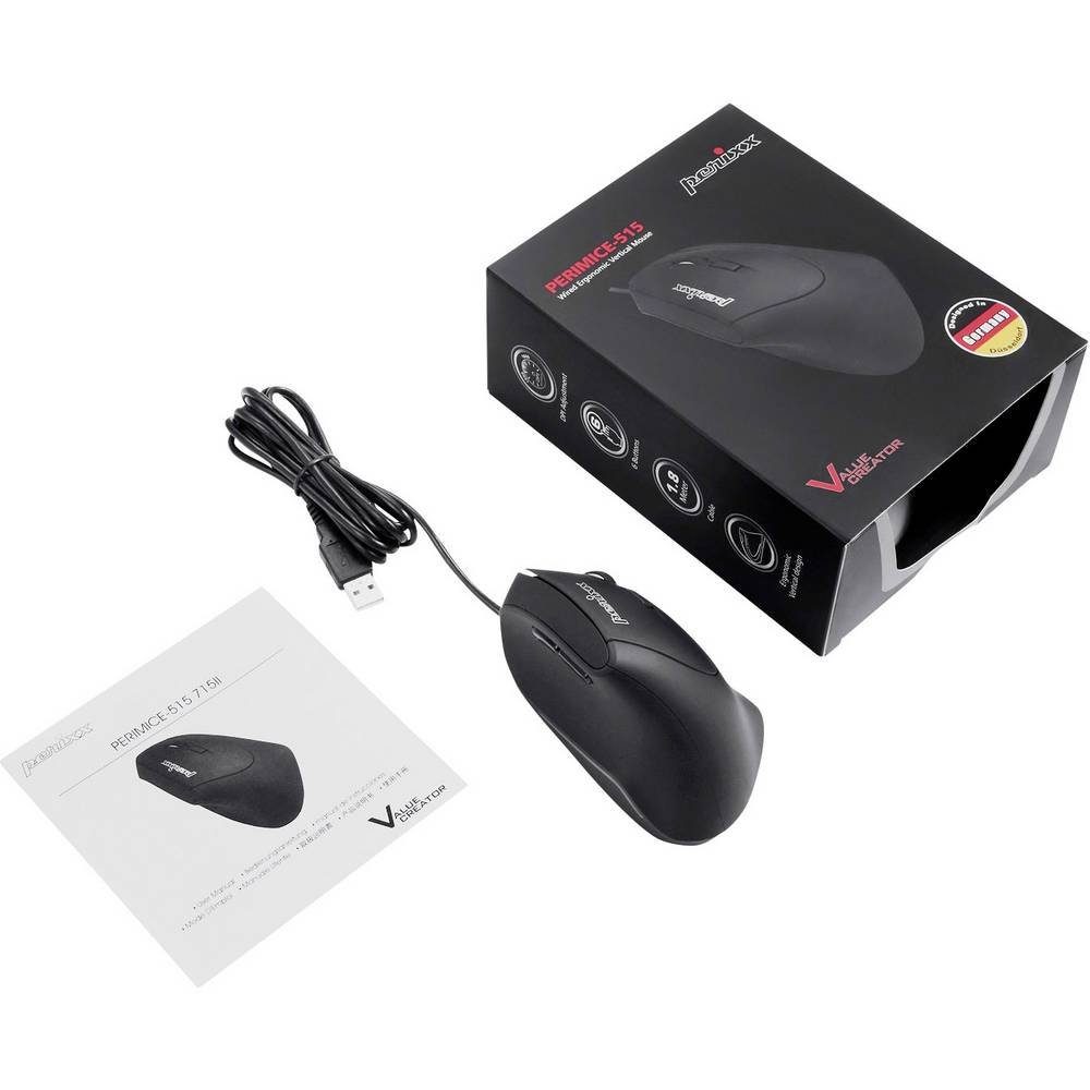 Perixx Perimice-515II ergonomische USB Maus 11534 Mäuse (Ergonomisch)