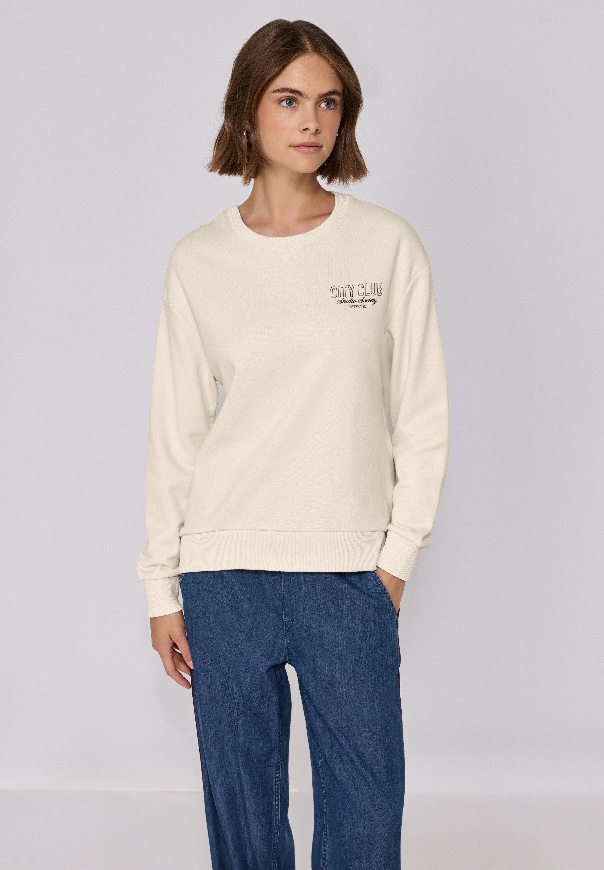 STREET ONE STUDIO Sweatshirt im soften Baumwoll-Mix