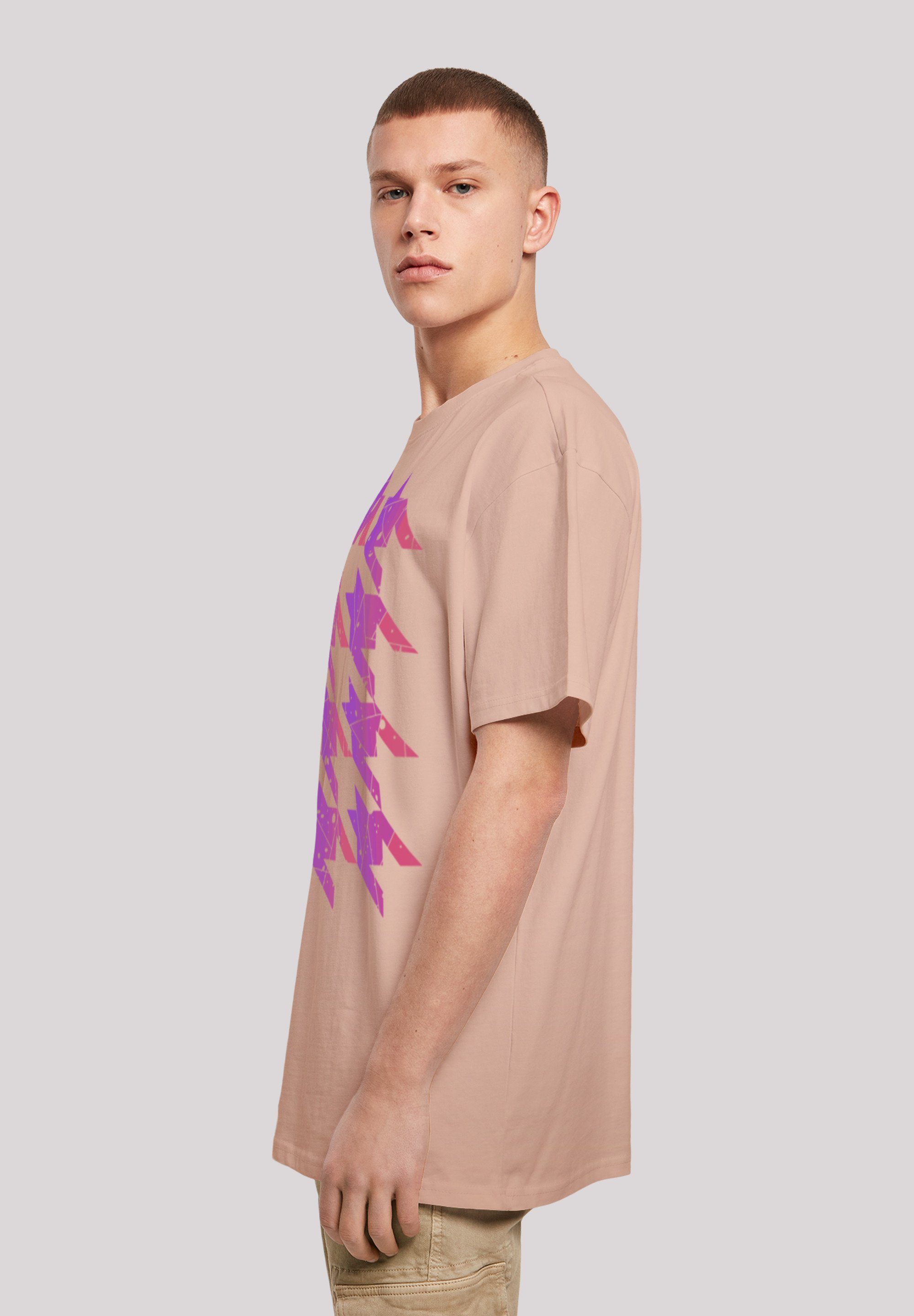 Pink F4NT4STIC Hahnentritt Print amber T-Shirt