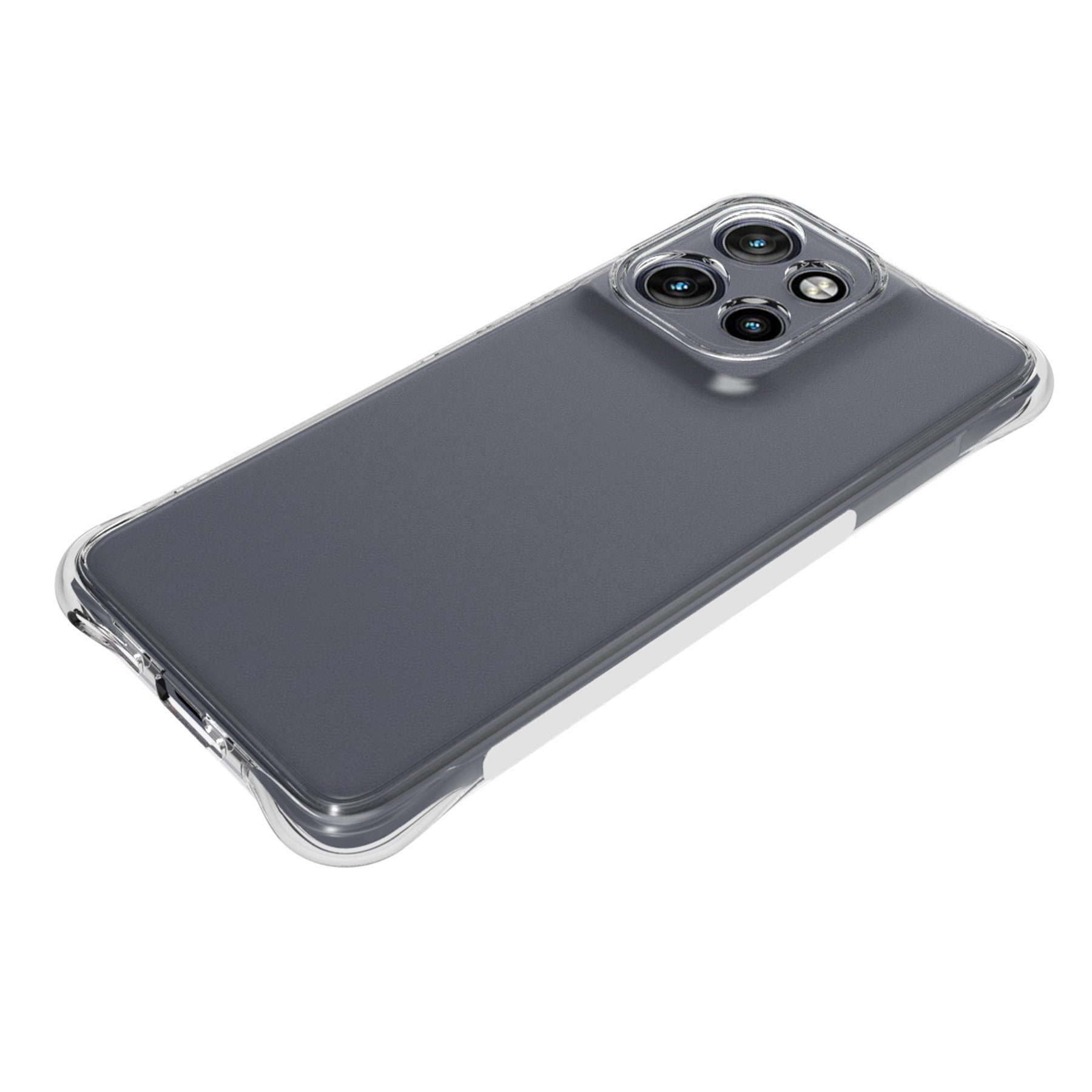 mtb more energy Smartphone-Hülle Clear Armor Case für Motorola Moto Edge 50 Neo, Transparente TPU Schutzhülle Case Backcover mit Anti-Shock Verstärkung