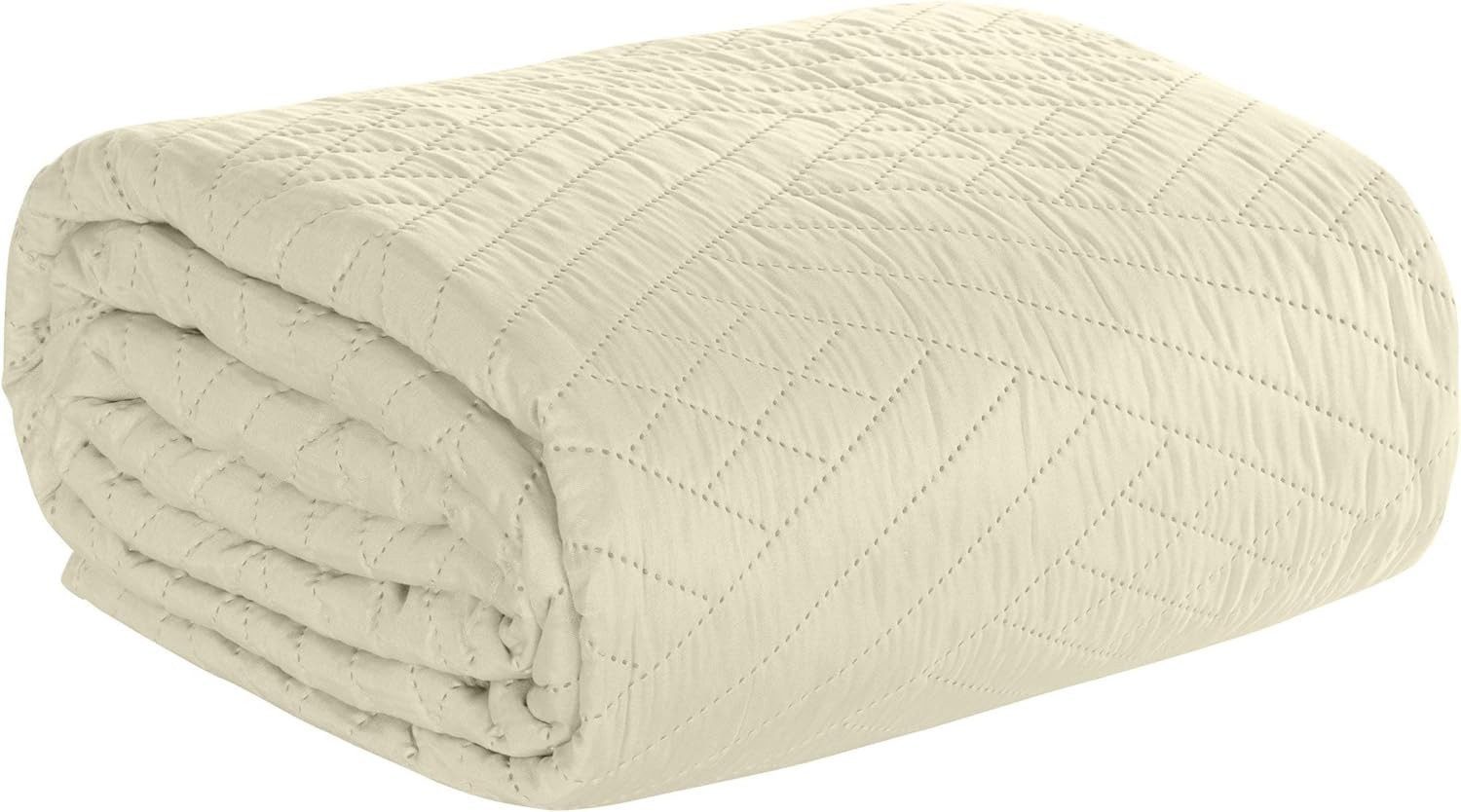 Design91 Bettüberwurf Zweiseitige Decke, dekorative Decke günstig online kaufen