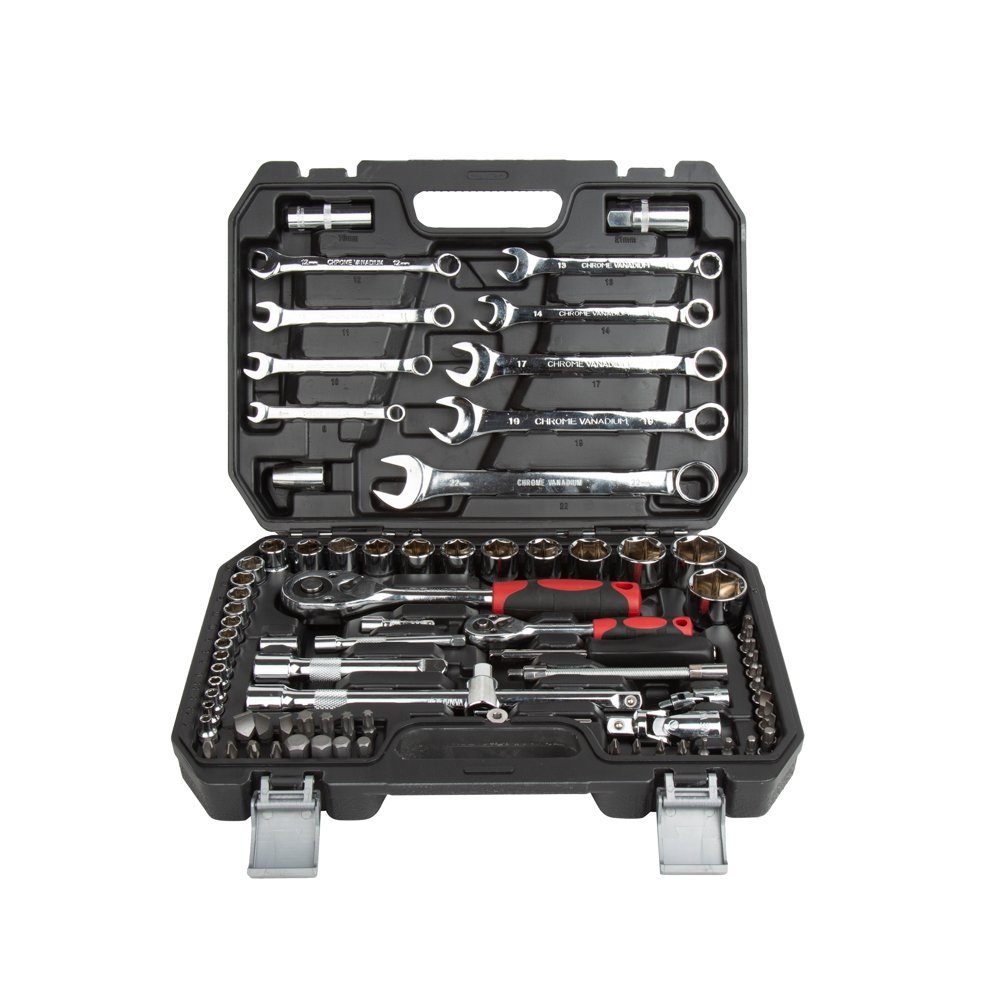 Werkzeugset PHiXWELL 82 Teilig Knarrenkasten 1/2" & 1/4"