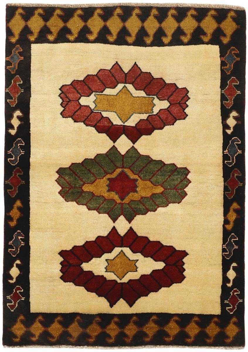 Orientteppich Ghashghai 111x151 Handgeknüpfter Orientteppich / Perserteppich, Nain Trading, rechteckig, Höhe: 12 mm | Kurzflor-Teppiche