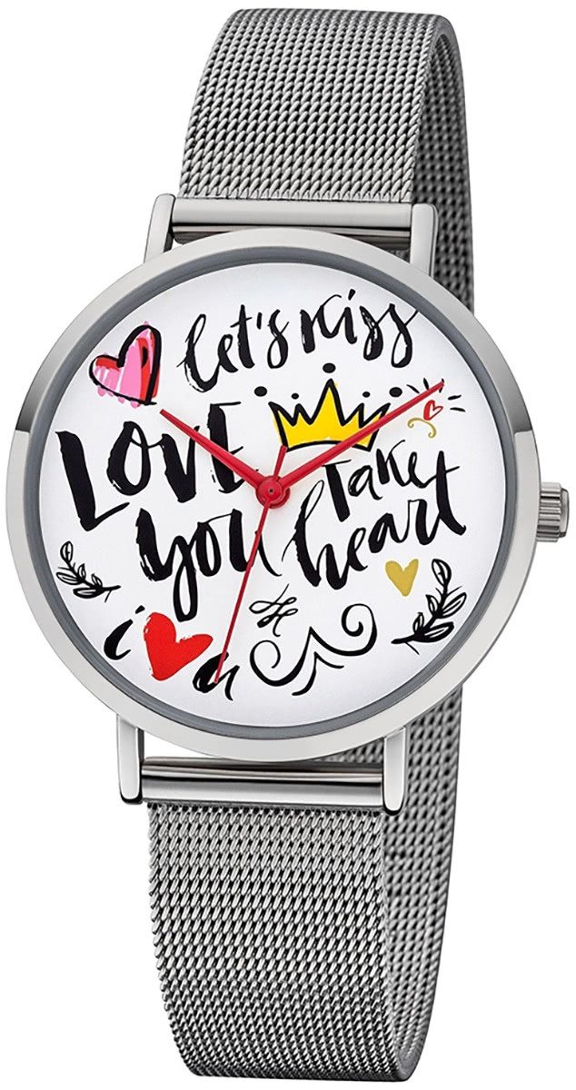 Quarzuhr Regent Damen Uhr Scribble Look BA-515