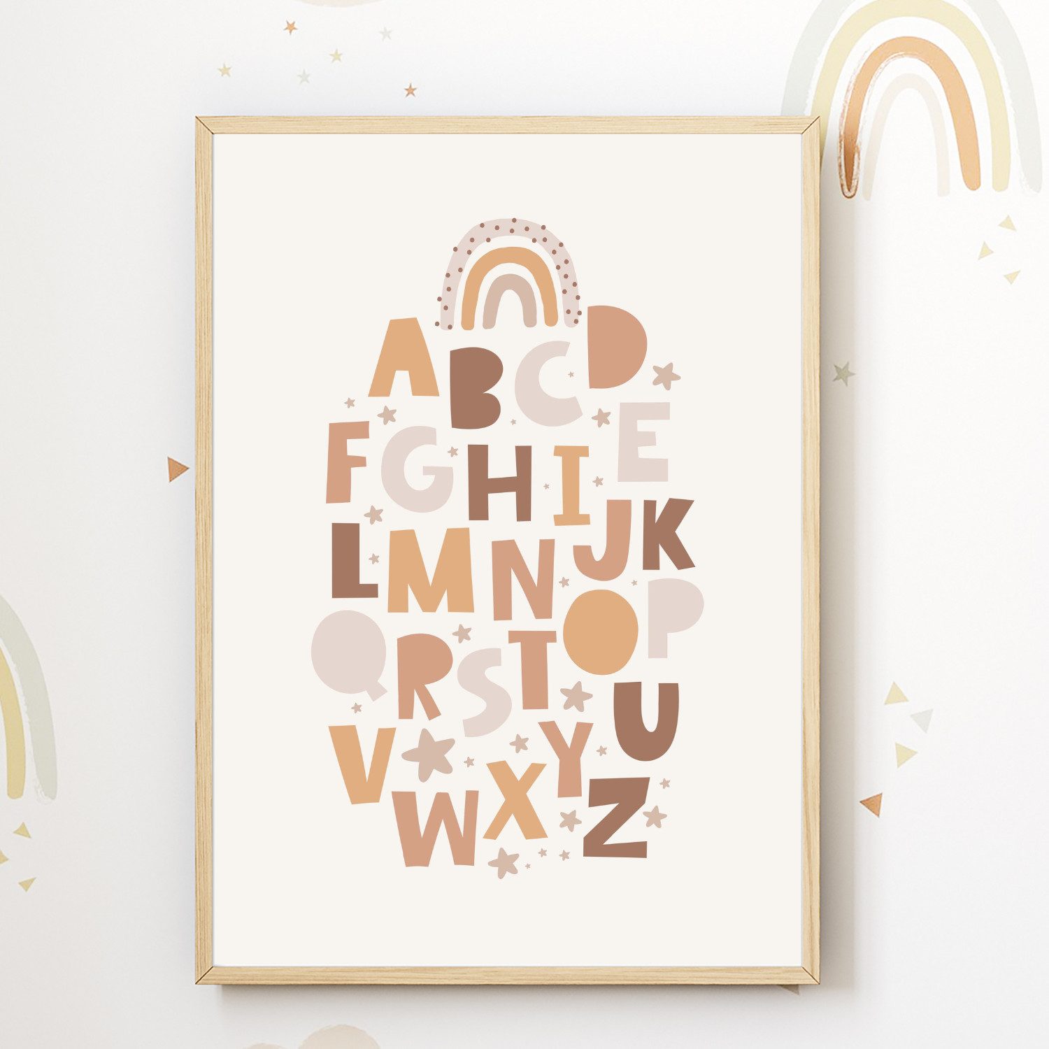 MeinBaby123® Poster Bilder Kinderzimmer, Poster Kinderzimmer Deko, Süße Tiere, Babyzimmer, Tiere Wandbilder, Boho, Sprüche – Bild 4 von 5