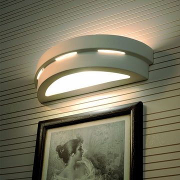 etc-shop LED Wandleuchte, Leuchtmittel inklusive, Warmweiß, UP DOWN Wand Leuchte Wohn Ess Zimmer Strahler Keramik