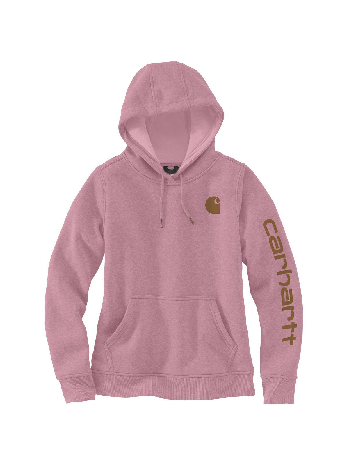 Carhartt Kapuzensweatshirt Carhartt LogoSleeve Graphic Sweatshirt Pink foxglove heather
