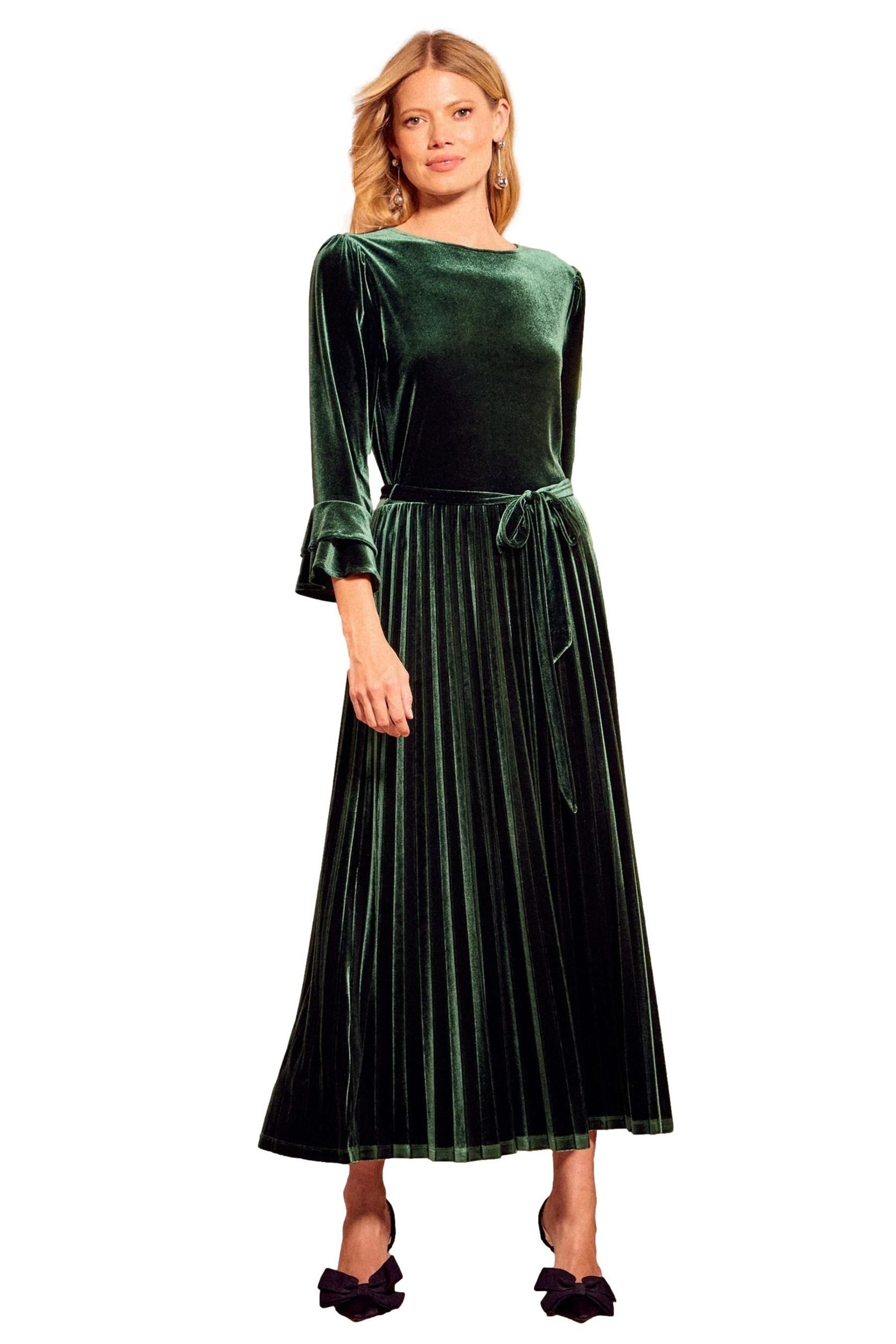 Midikleid Love & Roses Midikleid aus Samt, Regular