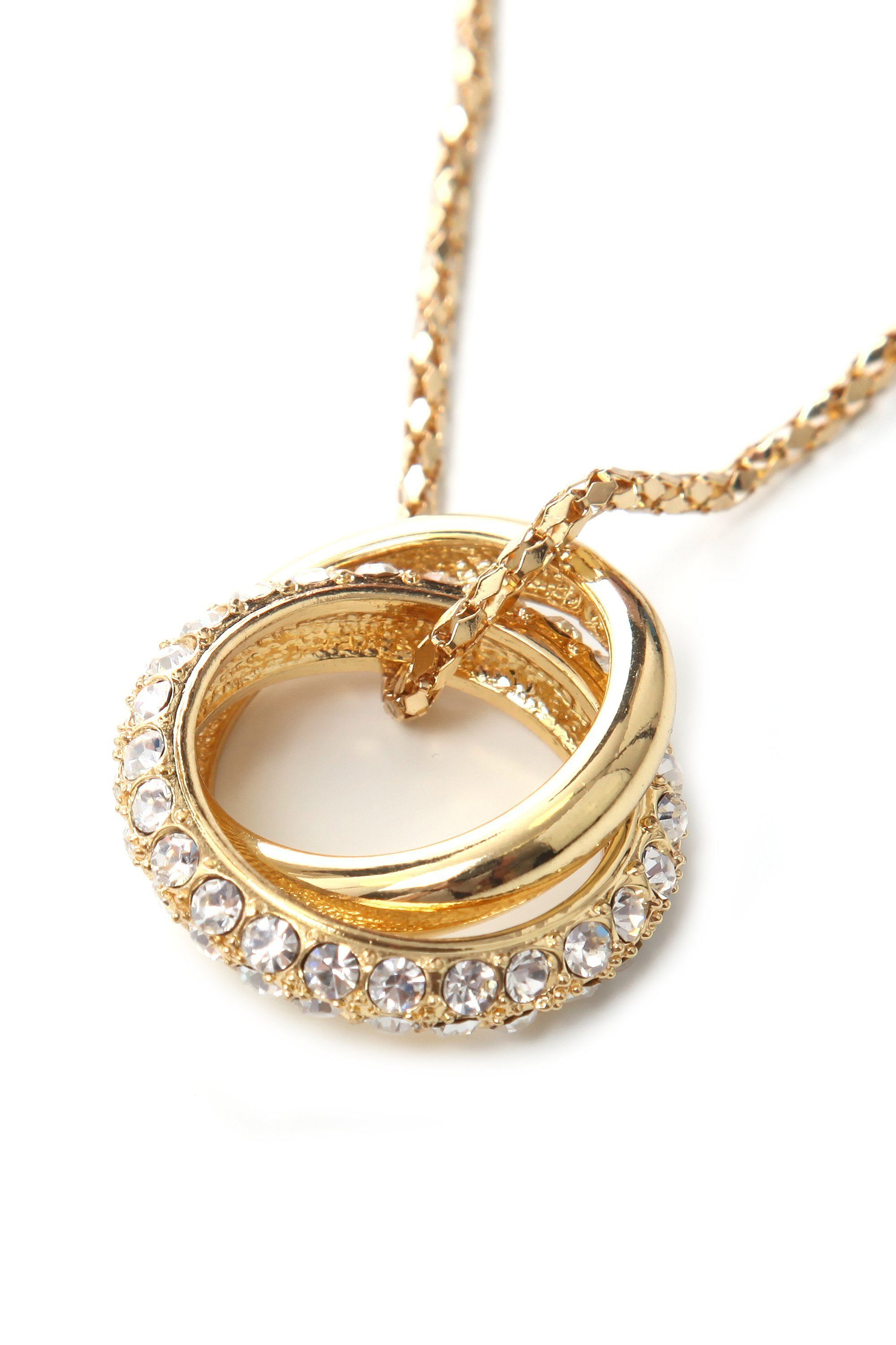 COLLEZIONE ALESSANDRO Kette mit Anhänger Noelle, mit Glassteinen