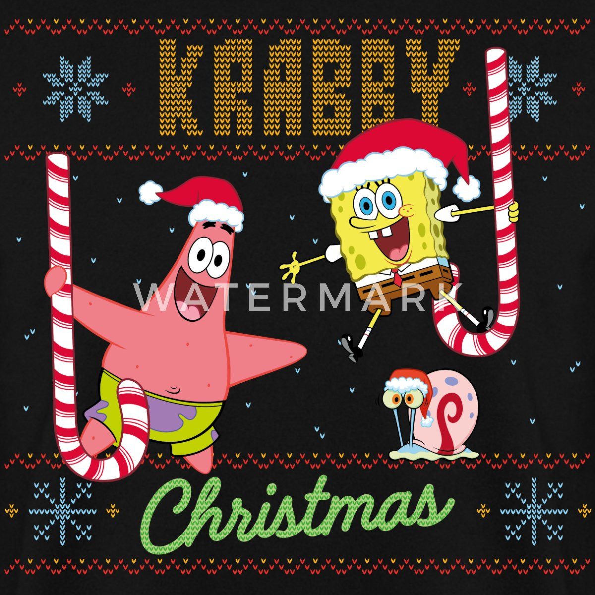 Spreadshirt Sweatshirt SpongeBob Schwammkopf Krabby Ugly Christmas Unisex P günstig online kaufen