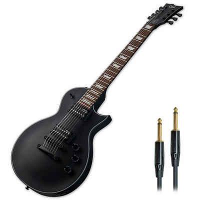 ESP E-Gitarre ESP LTD EC-257 BLKS E-Gitarre mit Kabel