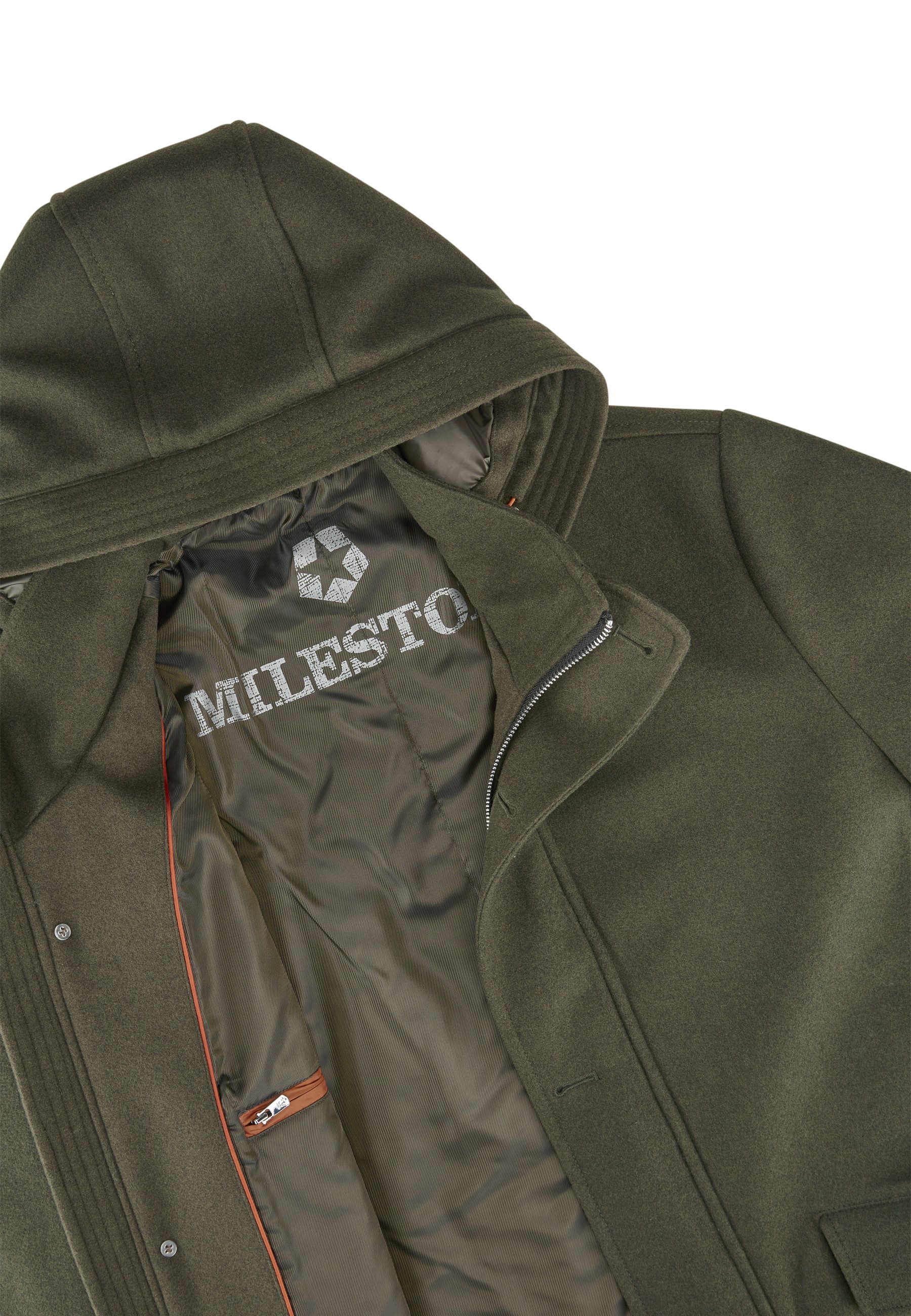 Milestone Parka MSAshton Herren Jacke Mantel klassisch normale Passform