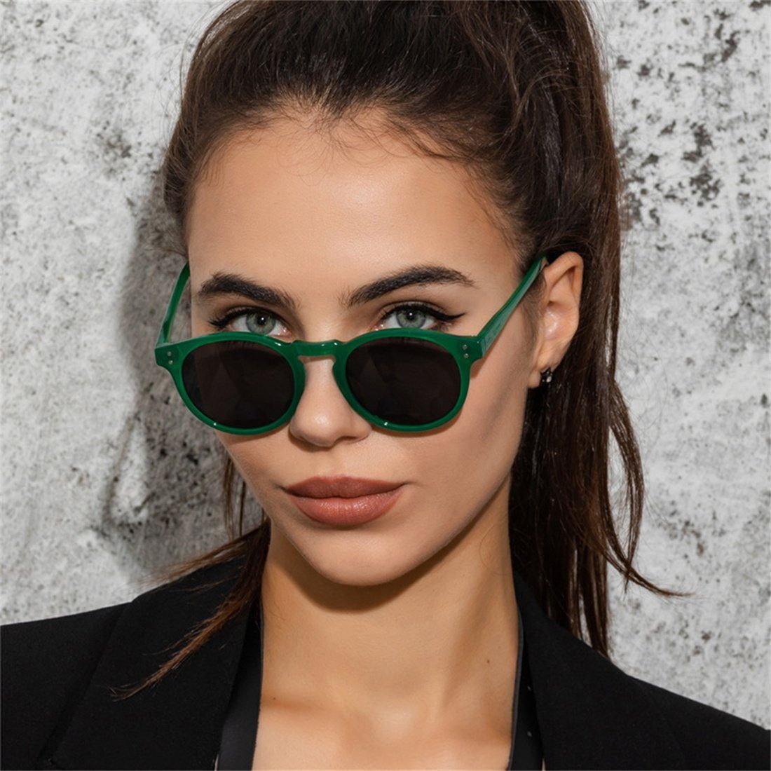DÖRÖY Sonnenbrille Vintage-Sonnenbrillen für Männer und Frauen, Mode-Sonnenbrillen C
