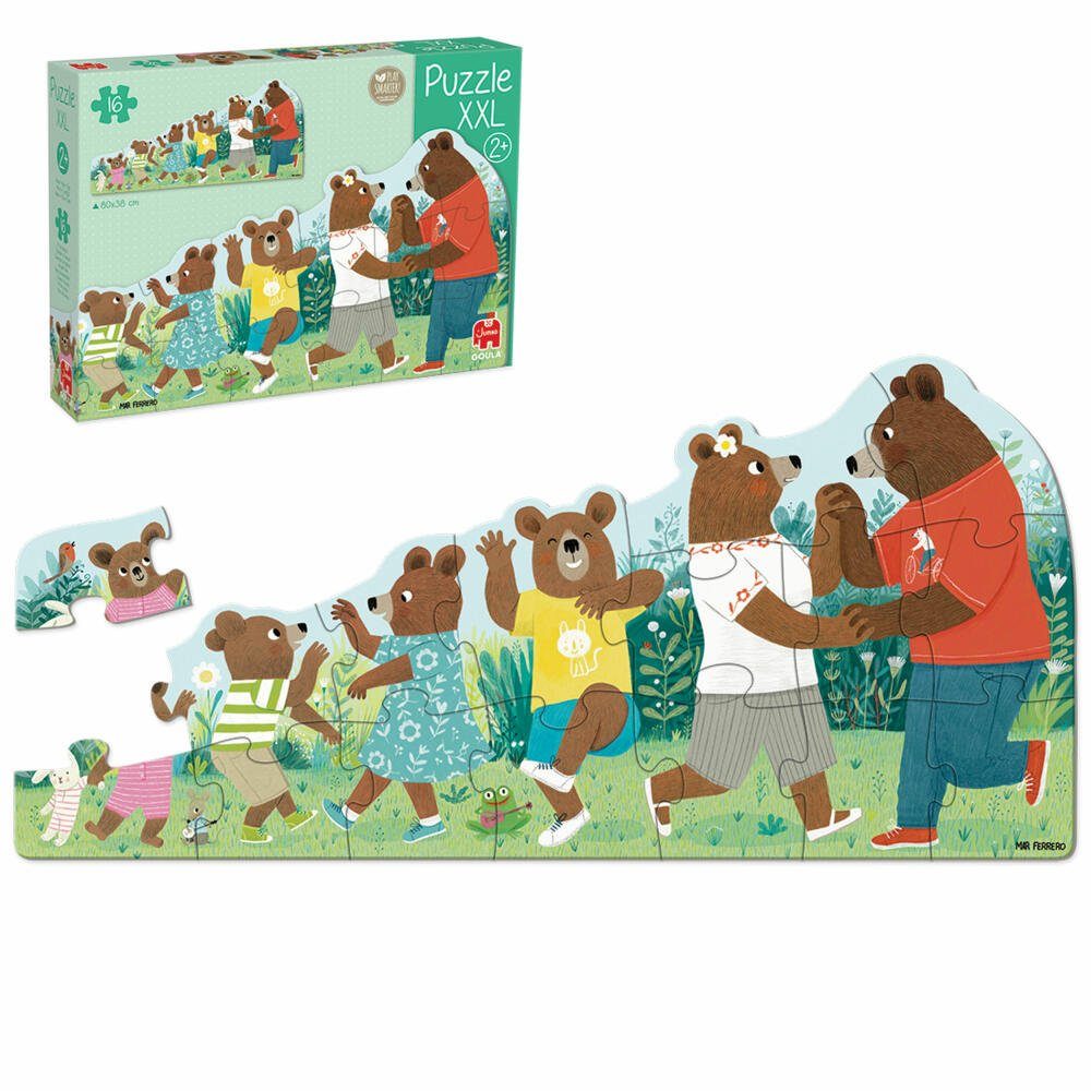 Goula Puzzle XXL-Puzzle Bärenfamilie 16 Teile, 16 Puzzleteile