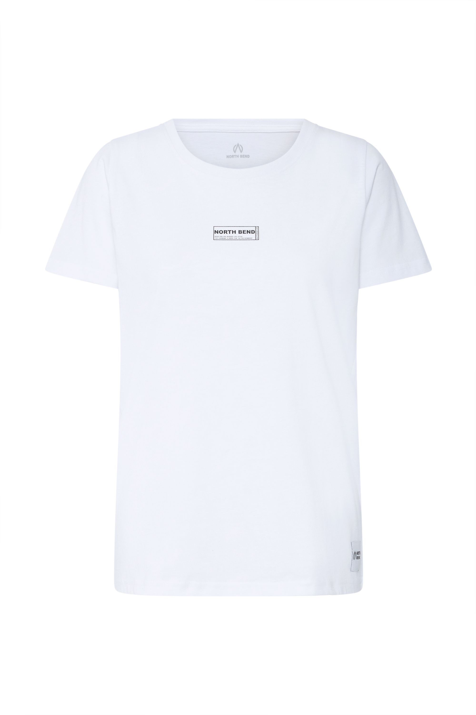 North Bend Rundhalsshirt NBKunt W Sportliches T-Shirt mit Backprint