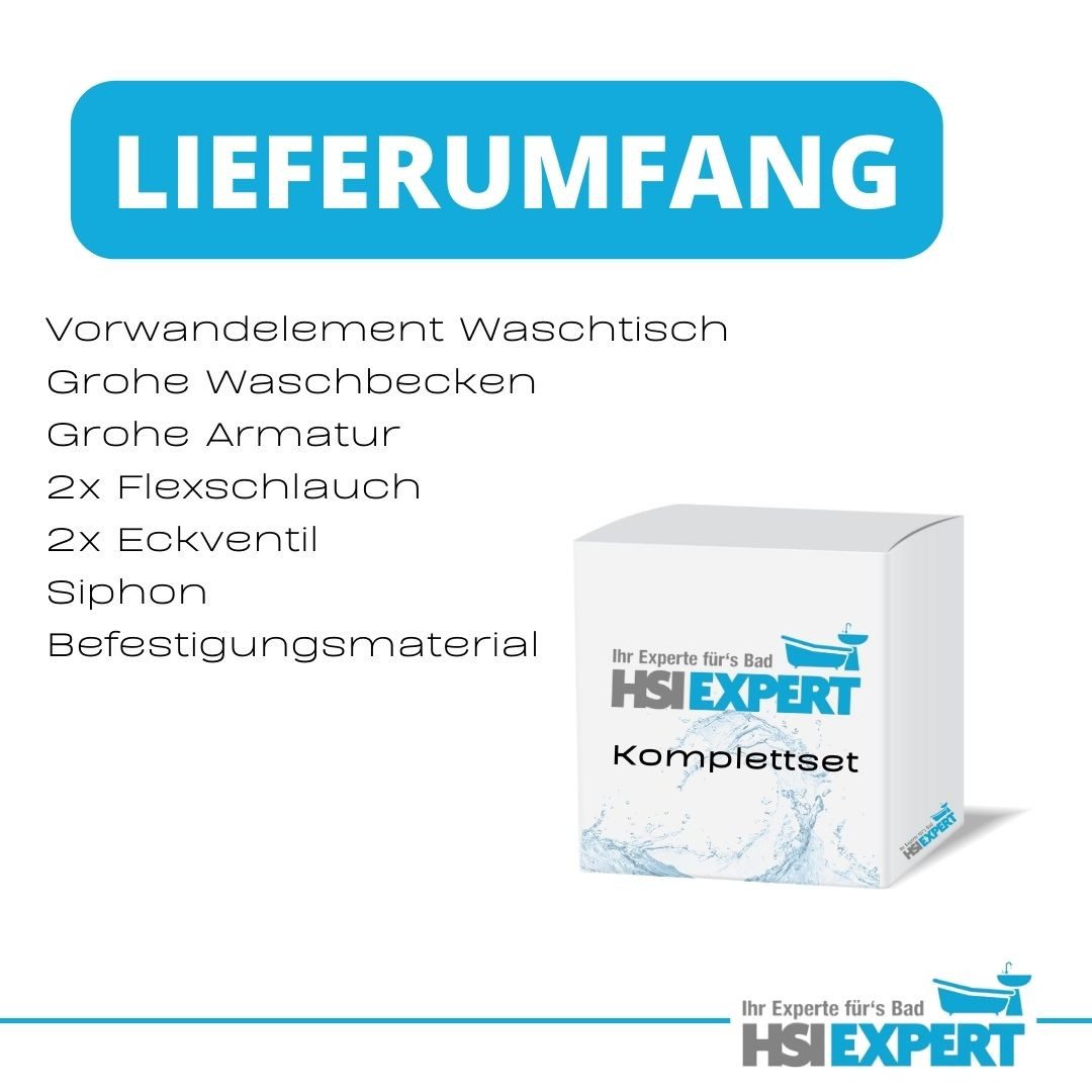 Grohe Waschbecken Geberit Element Grohe Waschbecken Armatur Siphon (Komplettset)