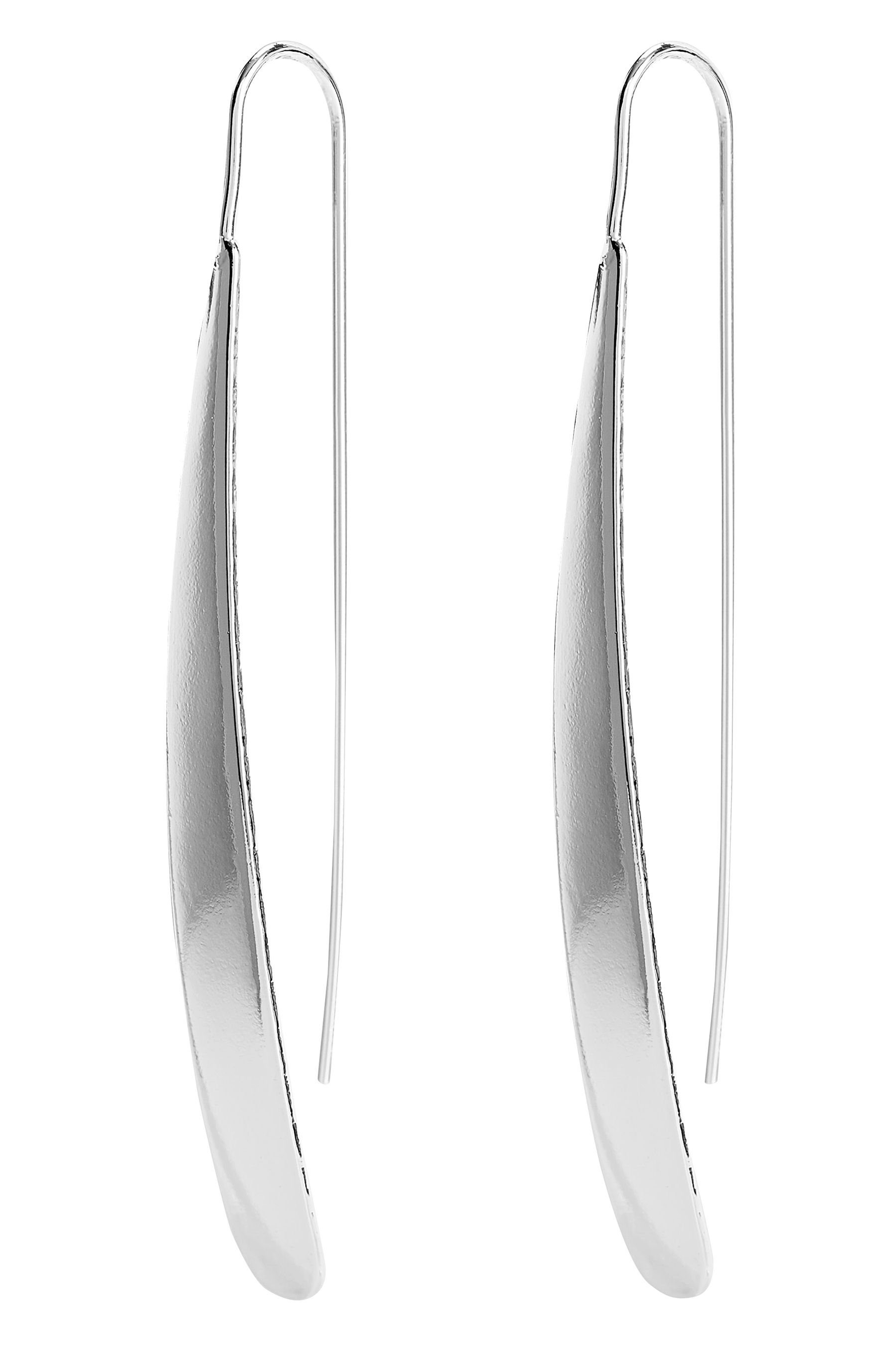 Next Paar Ohrhänger Ohrringe zum Durchstecken aus recyceltem Metall (1-tlg)