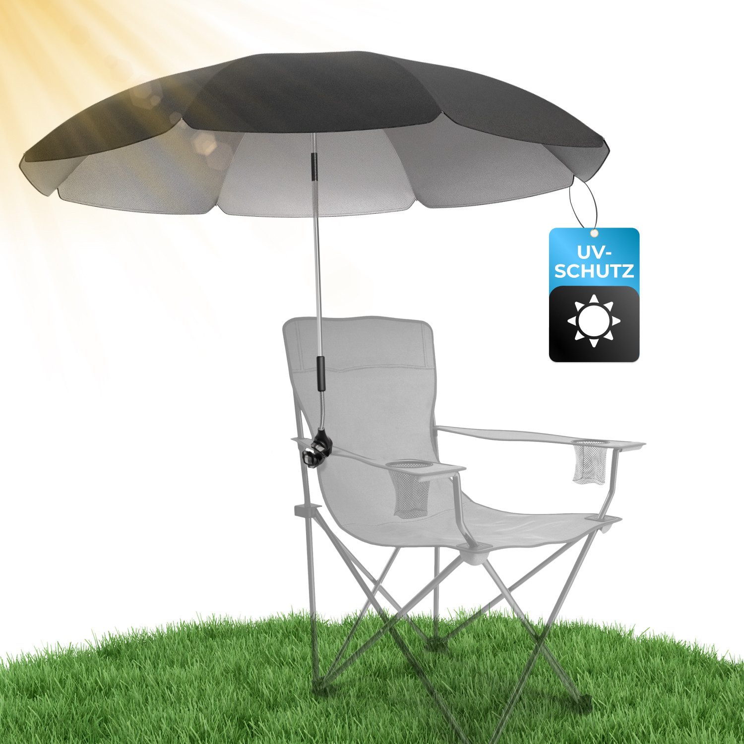 Styngard Sonnenschirm Stuhl Sonnenschirm für Liegestuhl günstig online kaufen