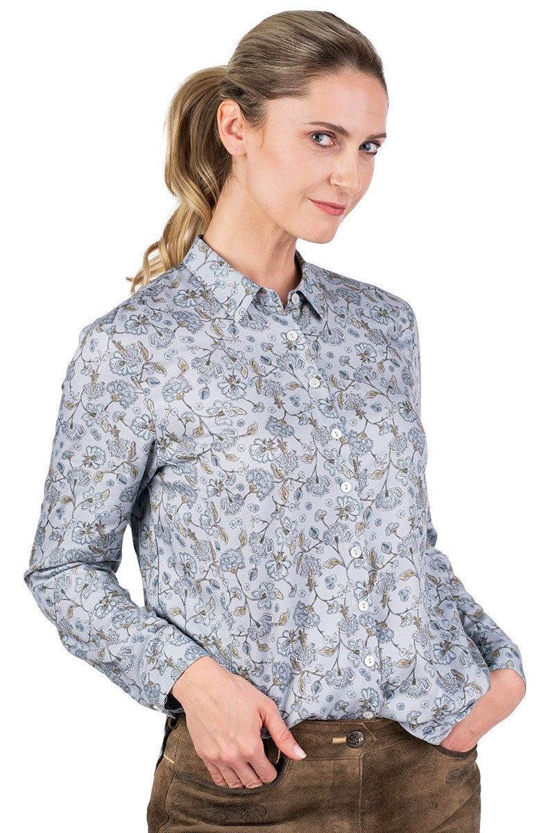Trachtenbluse Trachtenbluse - GERDA - light blue
